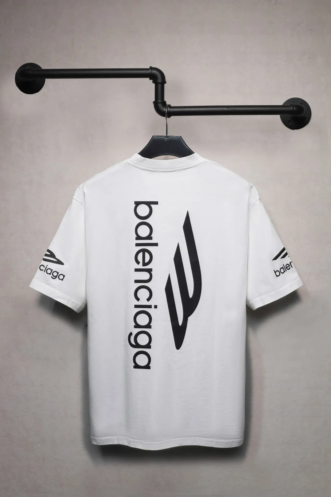 BALENCIAGA新作白プリント半袖Tシャツ - 画像 (3)