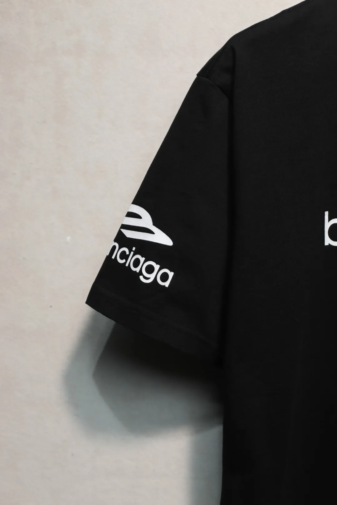 BALENCIAGA黒プリント半袖Tシャツ新作 - 画像 (6)