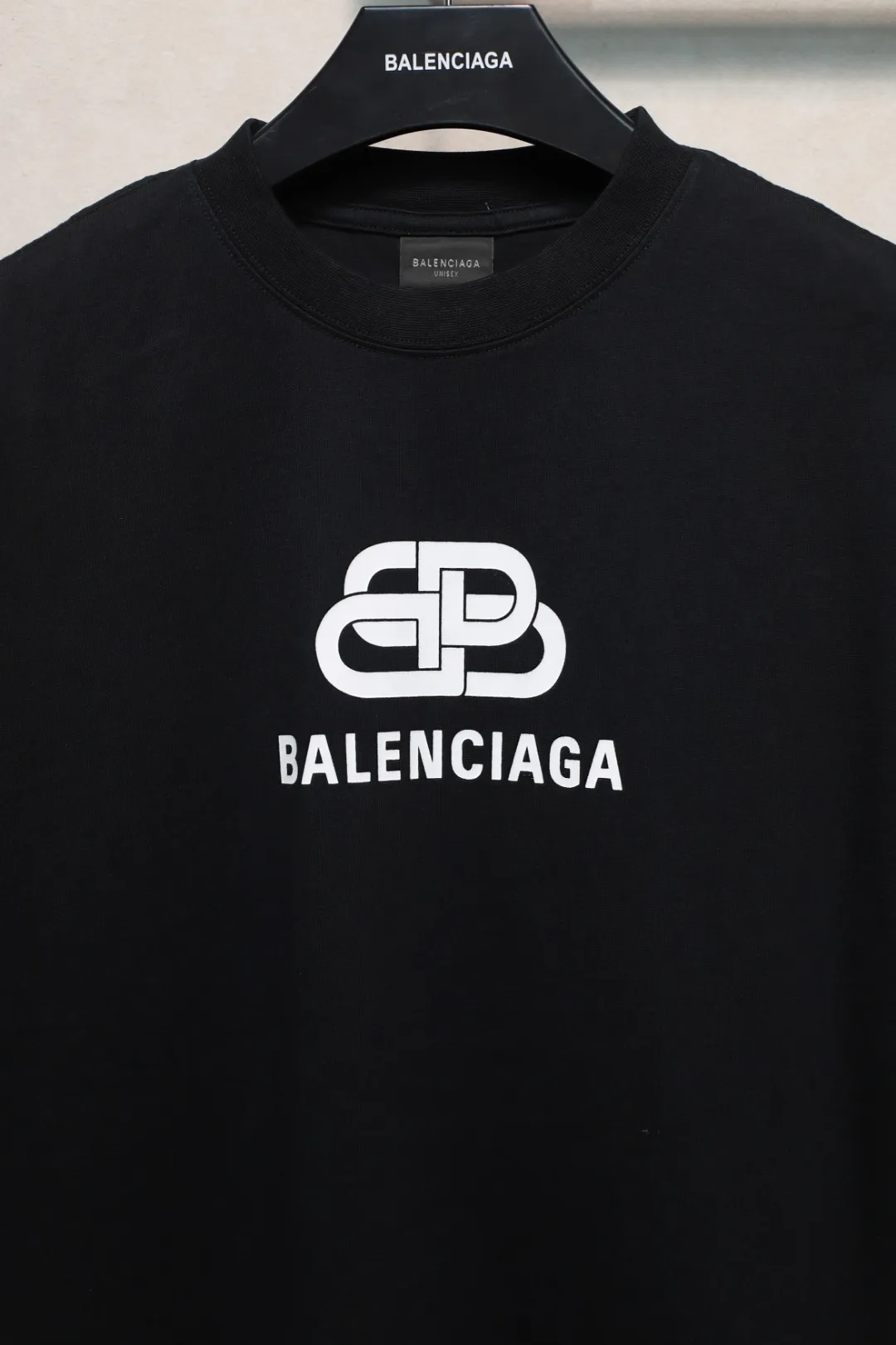 BALENCIAGA黒アルファベット半袖Tシャツ - 画像 (9)