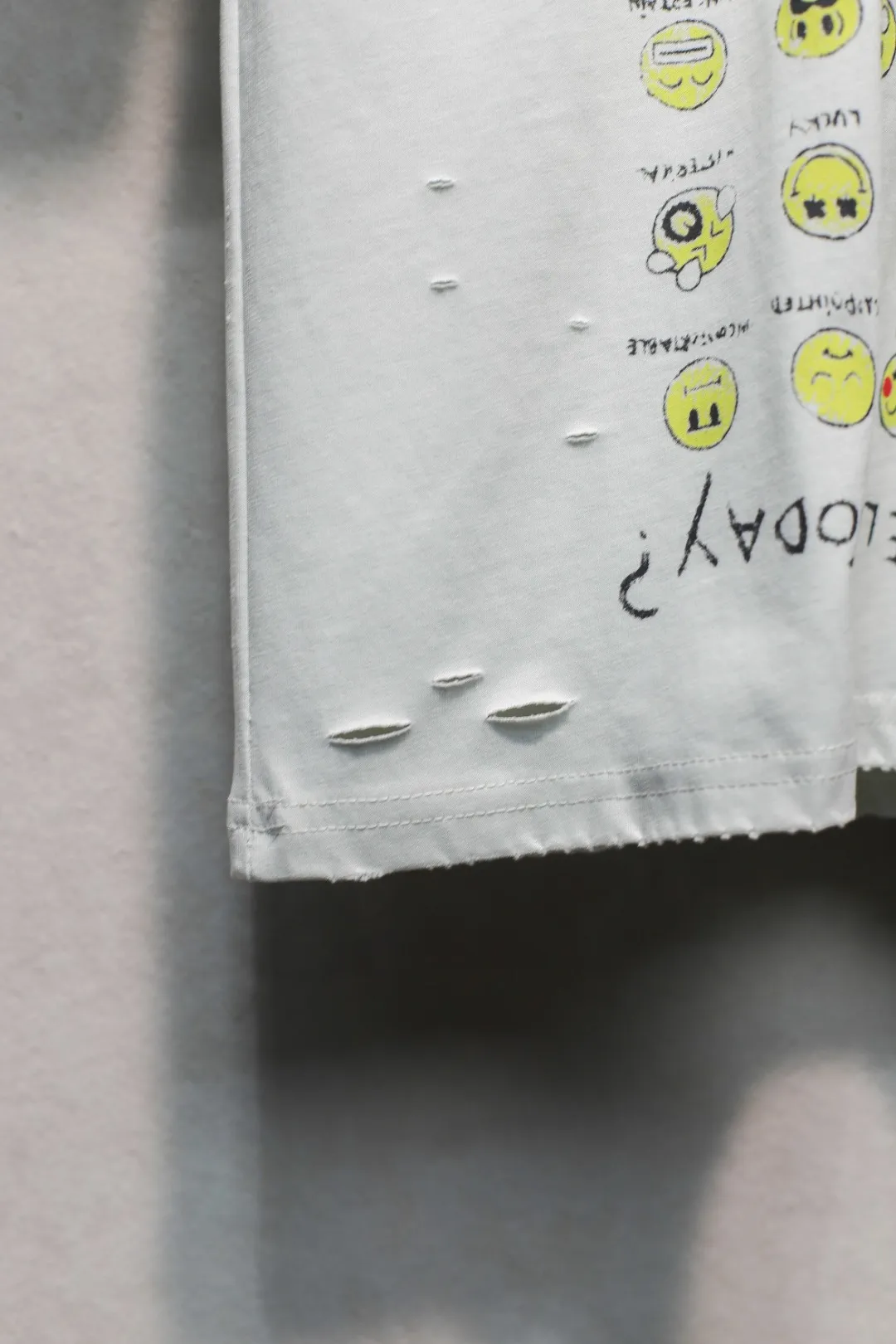 BALENCIAGA 白 笑顔プリントTシャツ - 画像 (9)