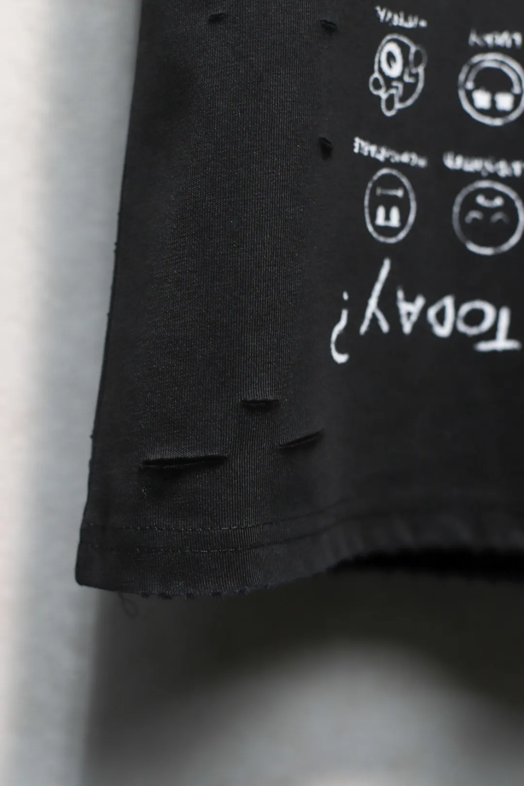 BALENCIAGA黒笑顔プリントTシャツ特価 - 画像 (10)