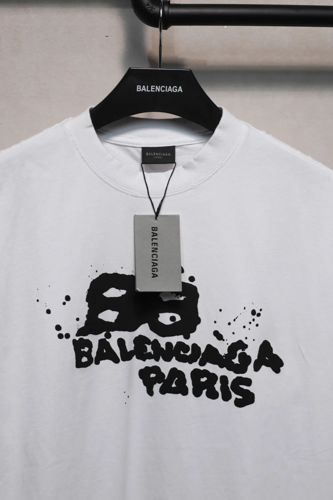 BALENCIAGA新作黒プリント半袖Tシャツ - 画像 (5)