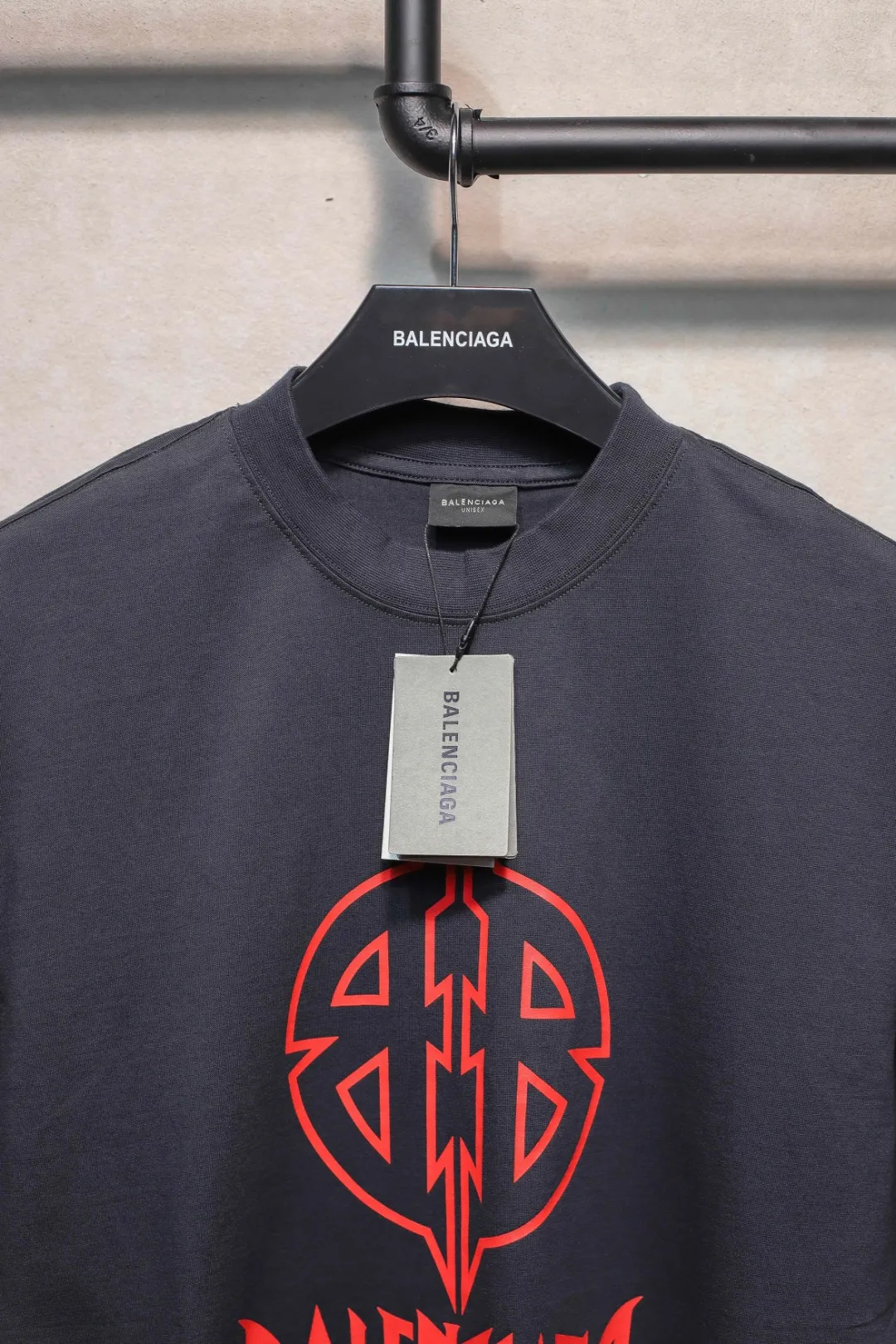 BALENCIAGA黒ロック半袖Tシャツ新作 - 画像 (4)