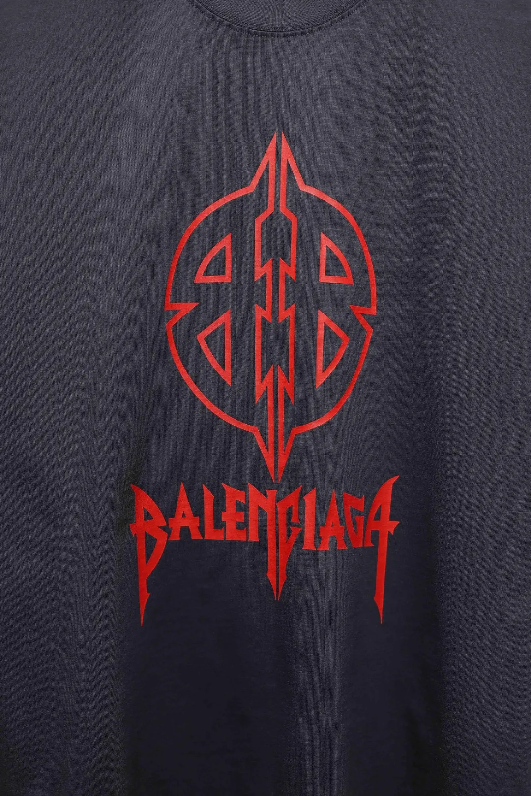 BALENCIAGA黒ロック半袖Tシャツ新作 - 画像 (6)