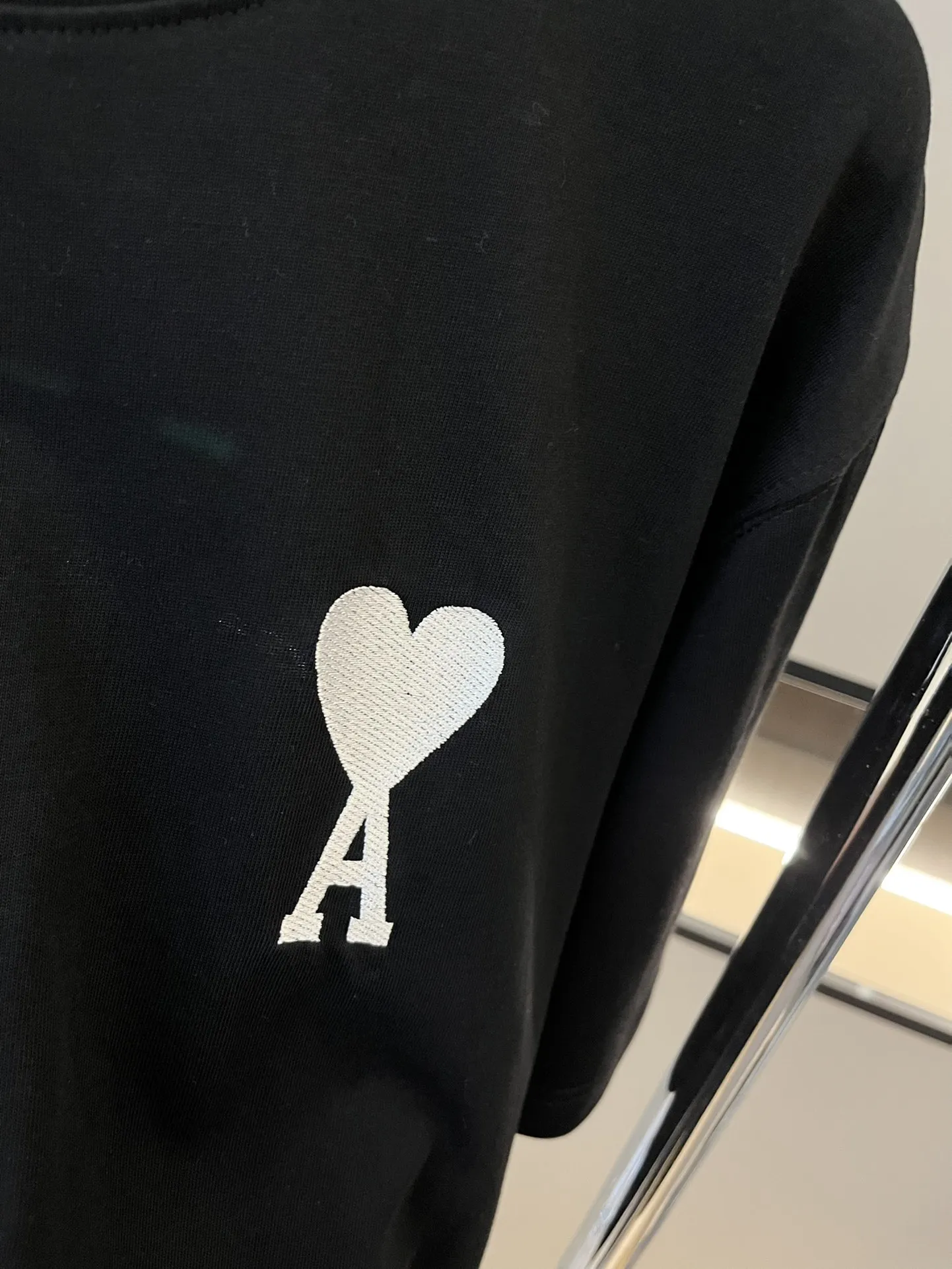 AMI新作黒半袖Tシャツマカロンカラー - 画像 (6)