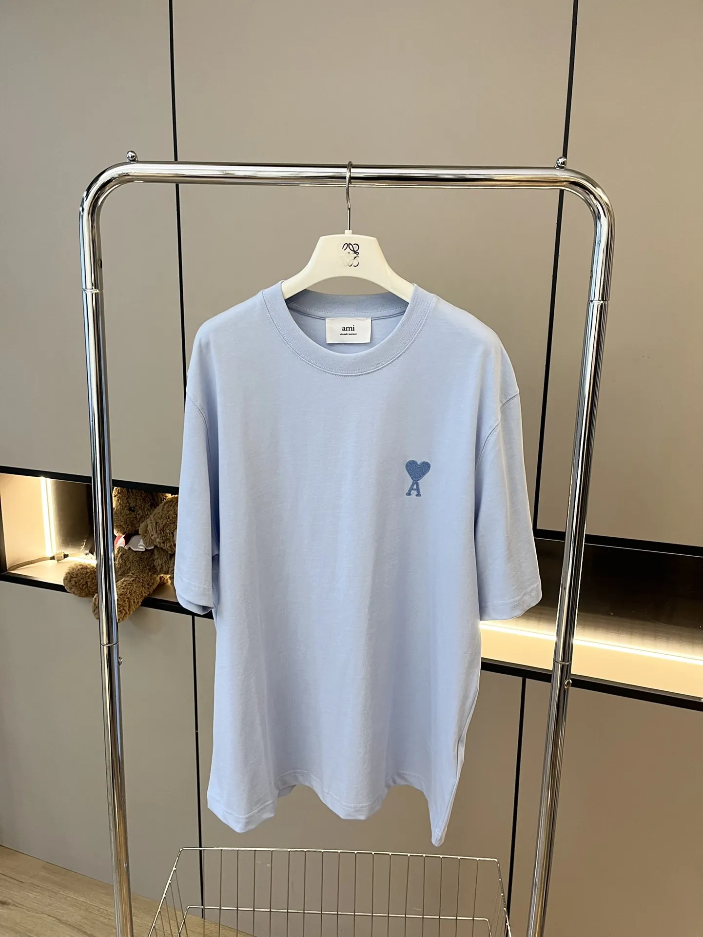 AMI新作マカロン色愛心半袖Tシャツ