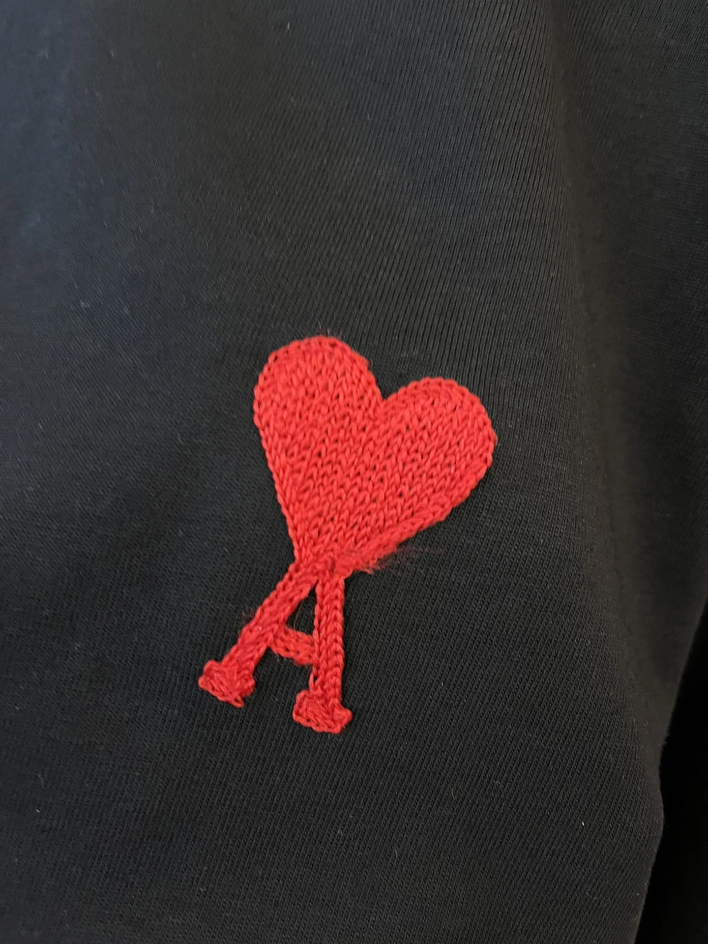 AMI新作黒プリント半袖Tシャツ - 画像 (8)