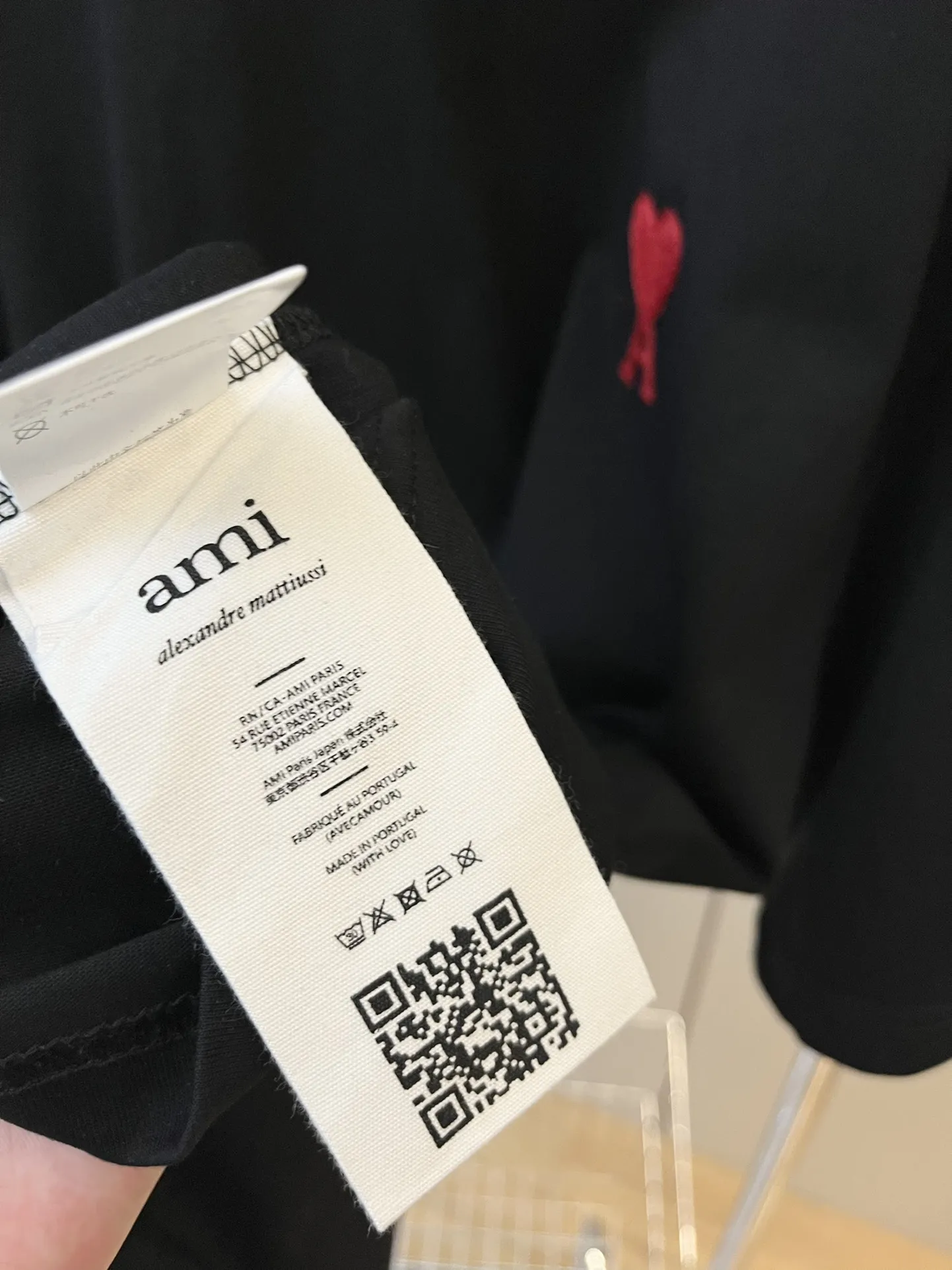 AMI新作黒プリント半袖Tシャツ - 画像 (10)