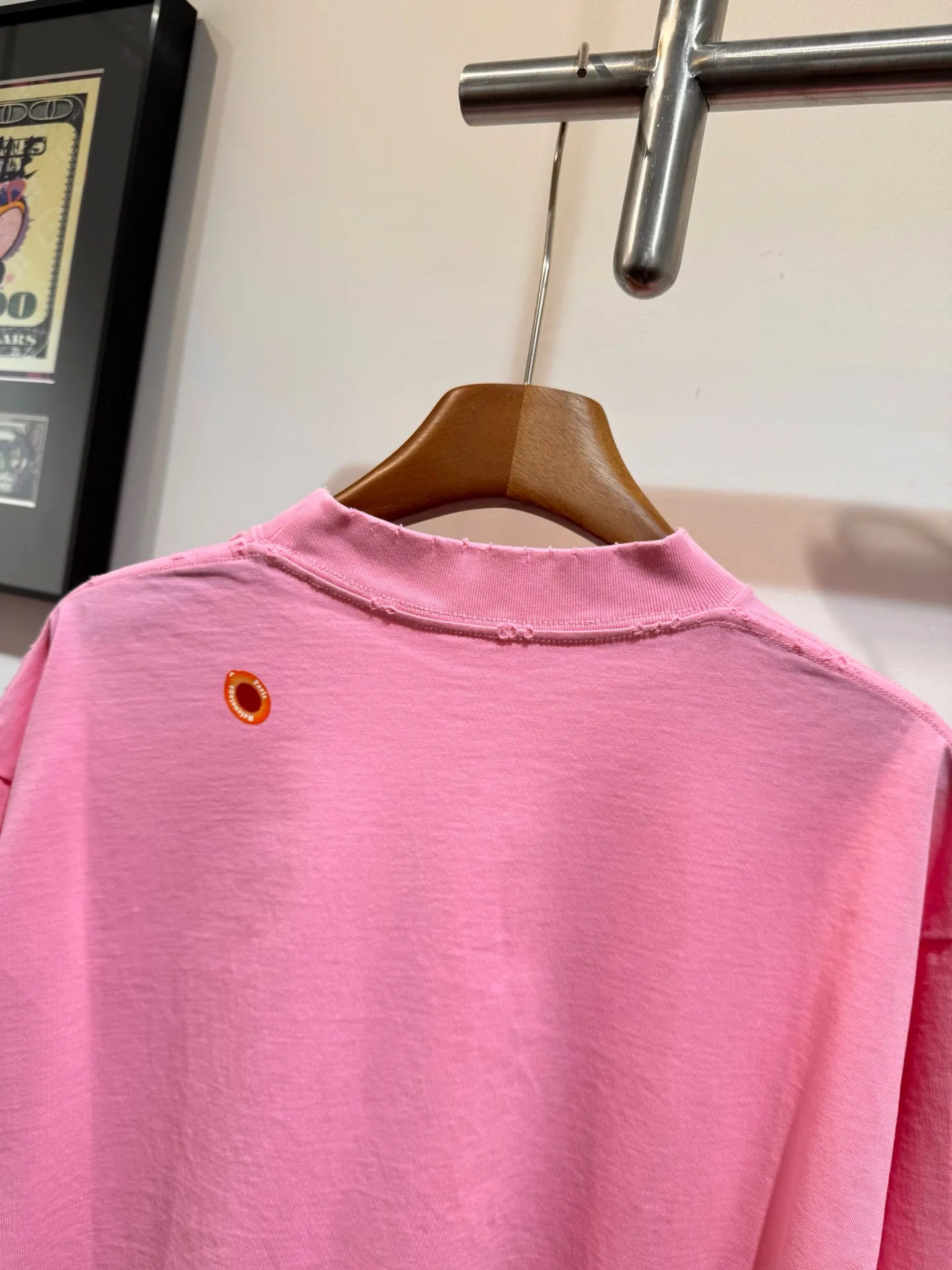 Balenciaga新作ピンク半袖Tシャツ破れ加工 - 画像 (10)