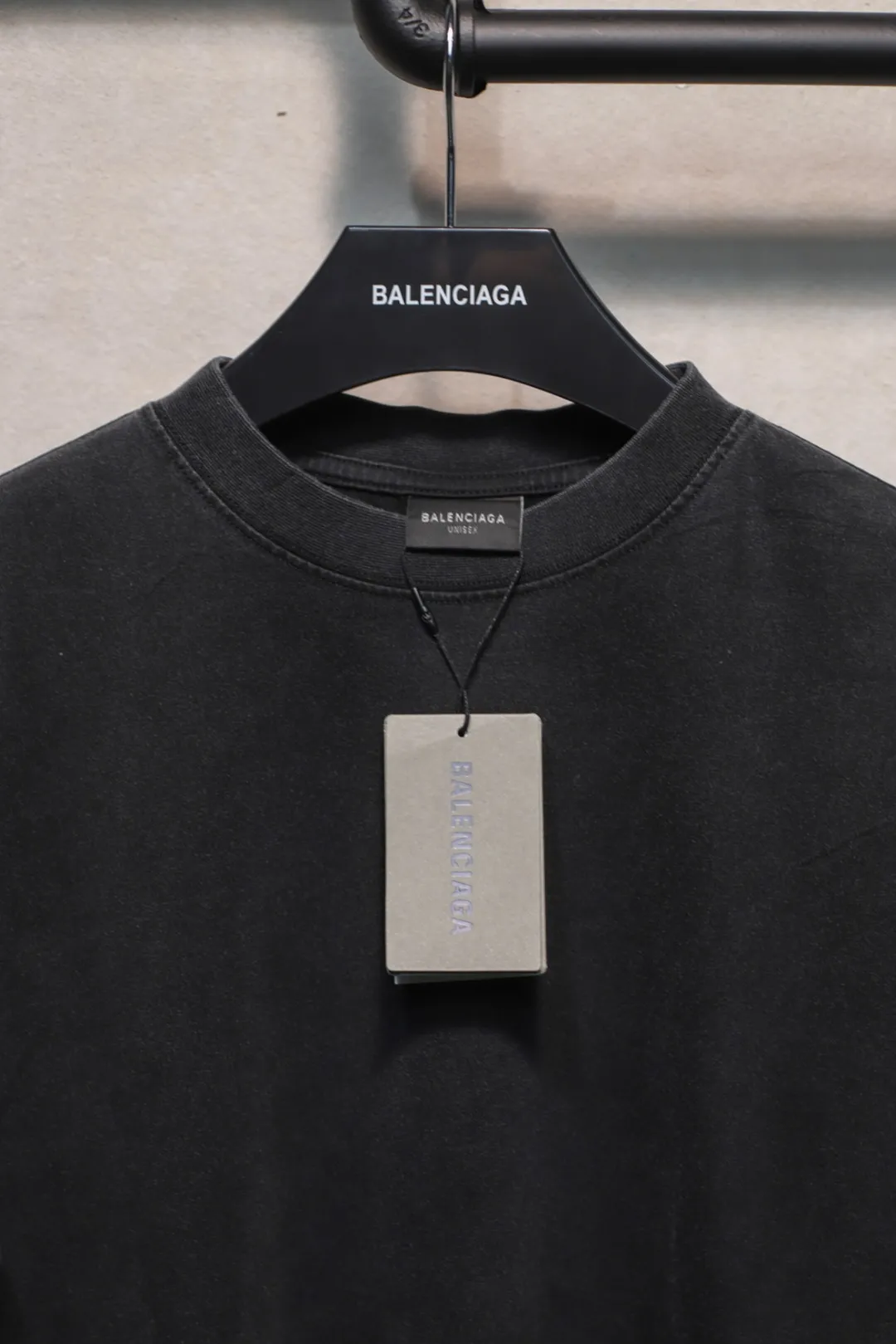 BALENCIAGA黒アルファベット半袖Tシャツ新作 - 画像 (7)