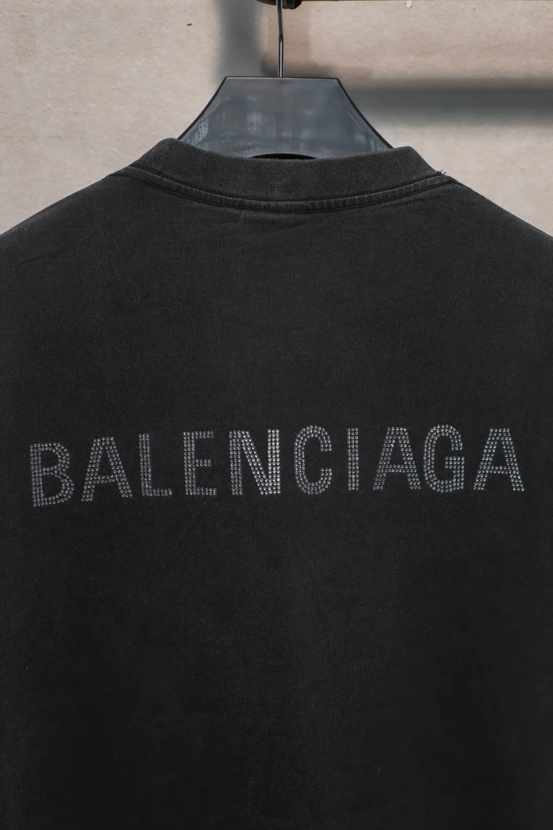 BALENCIAGA黒アルファベット半袖Tシャツ新作 - 画像 (10)