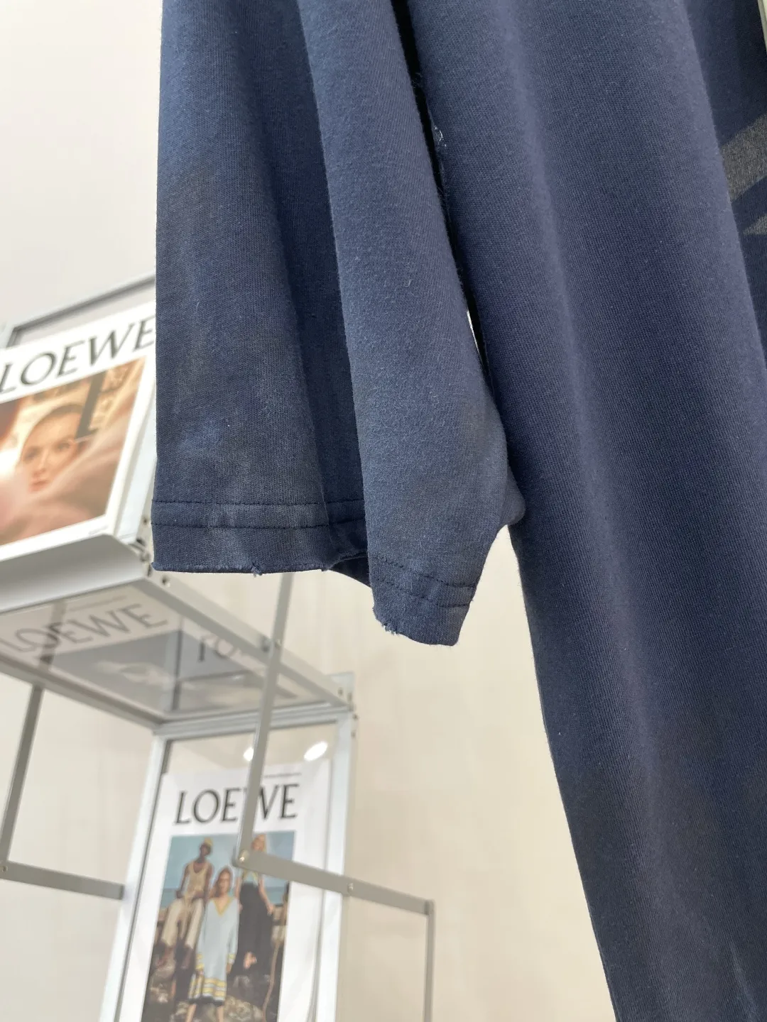 BALENCIAGAネイビーブループリント半袖Tシャツ - 画像 (5)