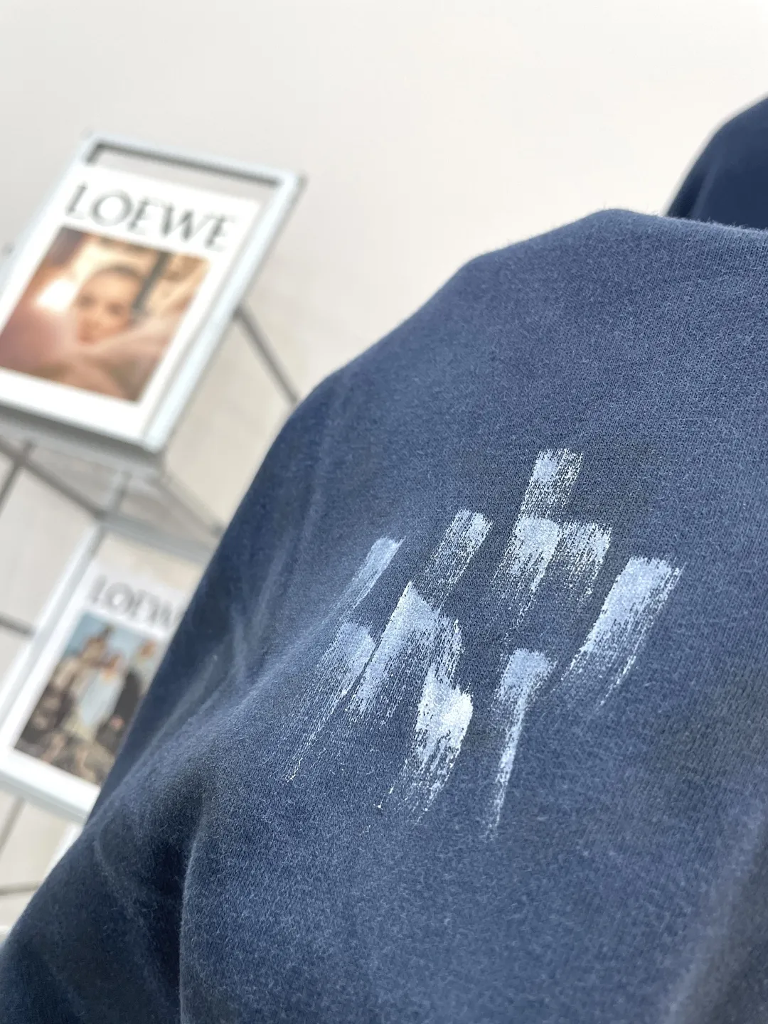 BALENCIAGAネイビーブループリント半袖Tシャツ - 画像 (6)