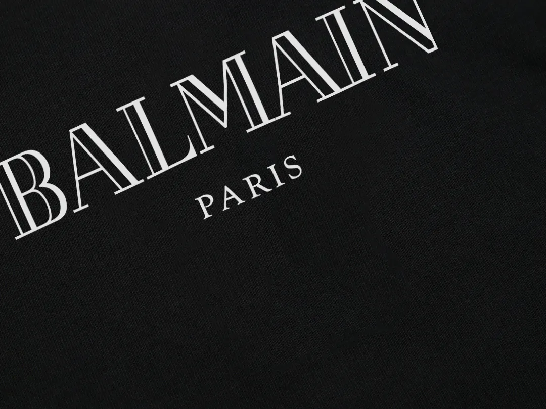 BALMAIN PARIS新作黒半袖Tシャツ - 画像 (3)