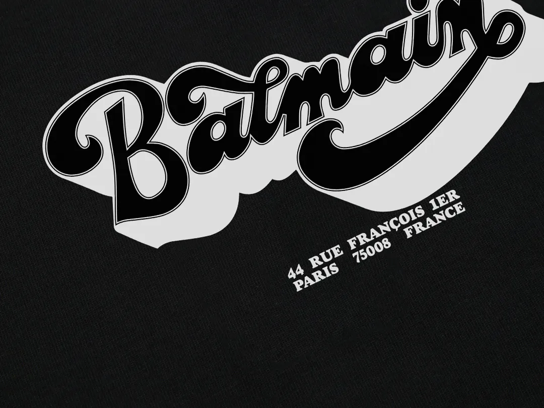 Pierre Balmain新作黒半袖Tシャツ - 画像 (3)