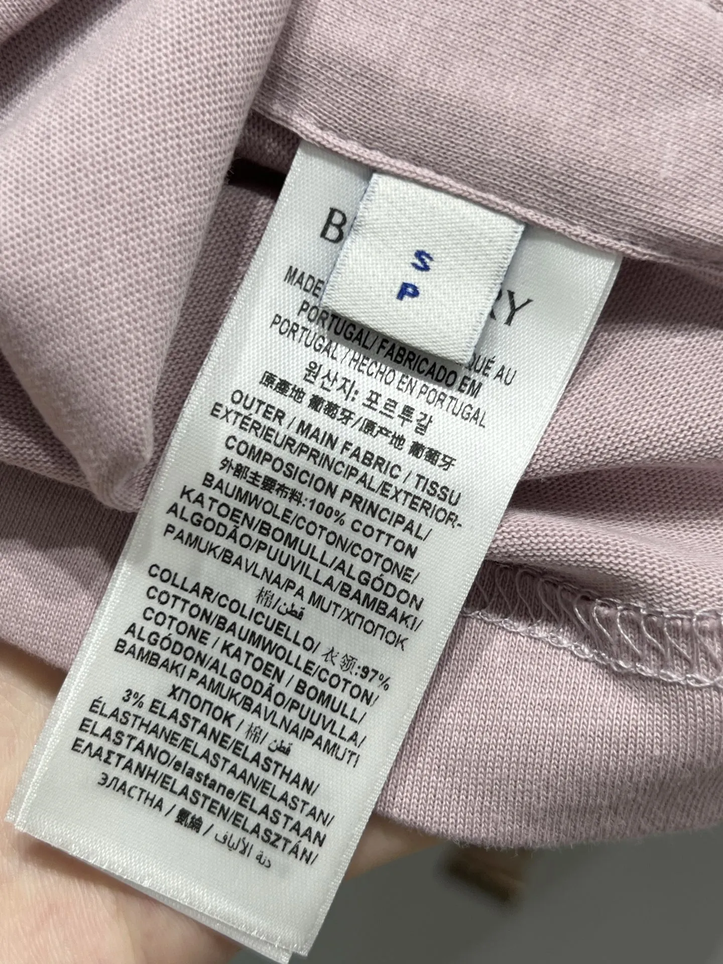 Burberry新作ピンク格子柄半袖Tシャツ - 画像 (10)