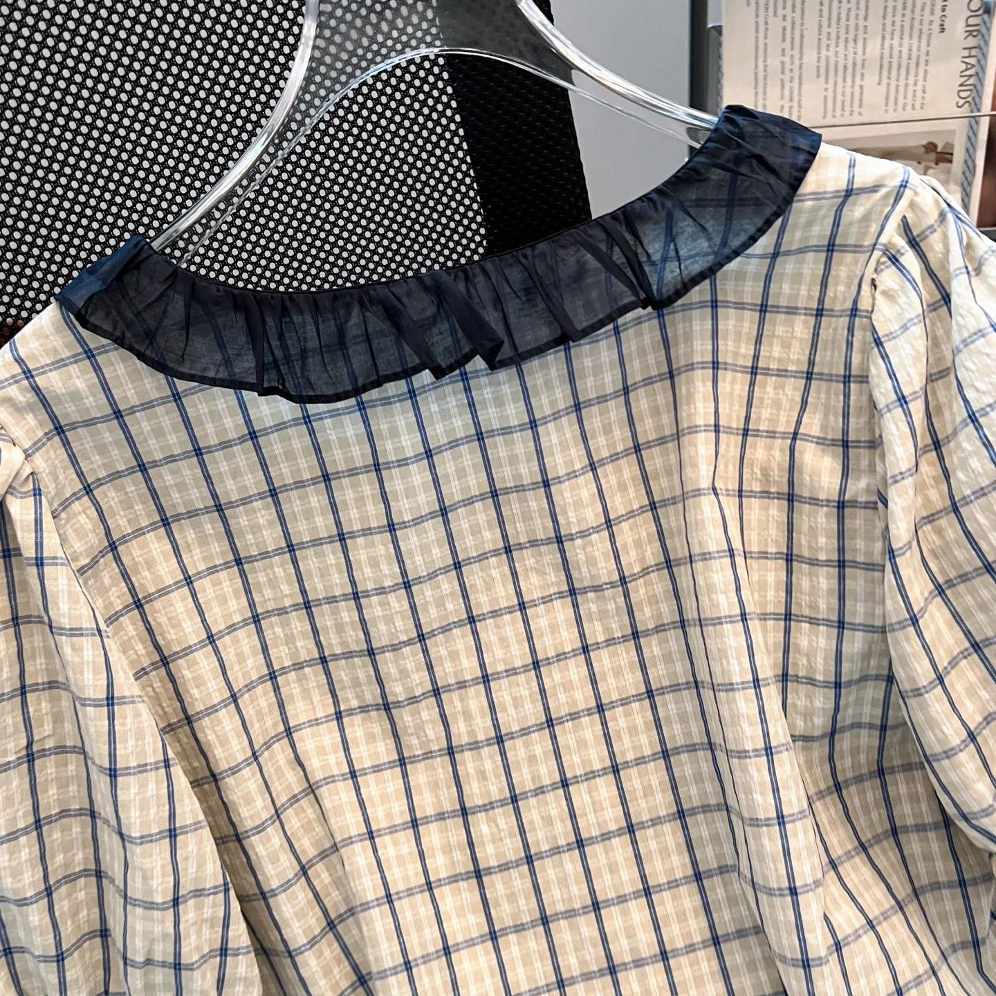 バーバリーピンク格子柄ドールカラートップス - 画像 (4)