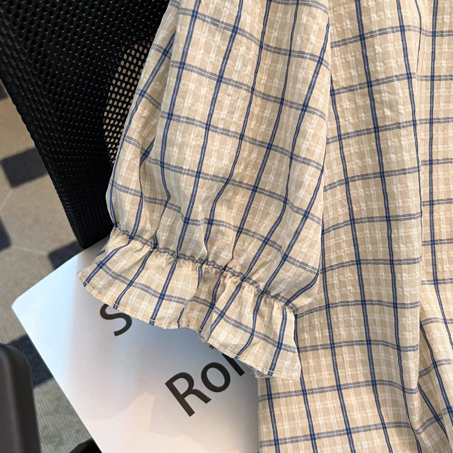 バーバリーピンク格子柄ドールカラートップス - 画像 (7)