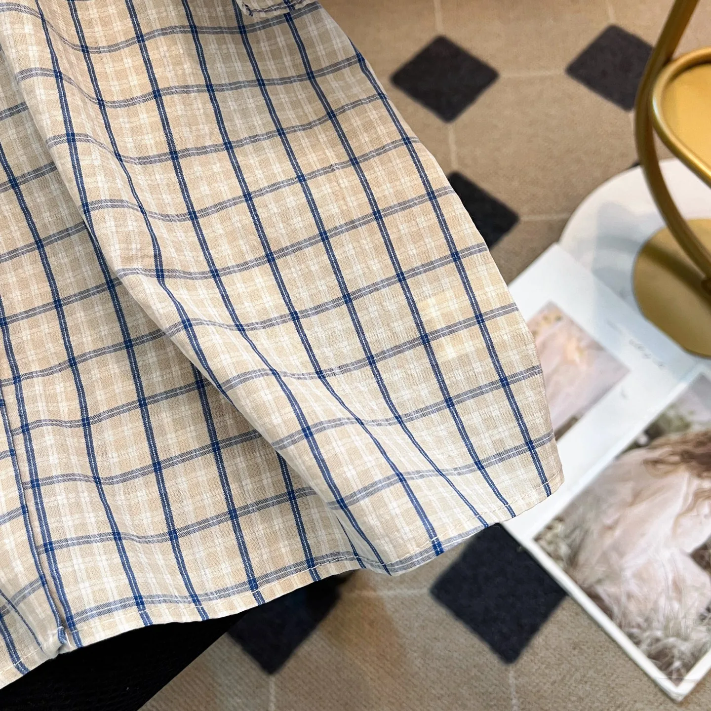 バーバリーピンク格子柄ドールカラートップス - 画像 (9)