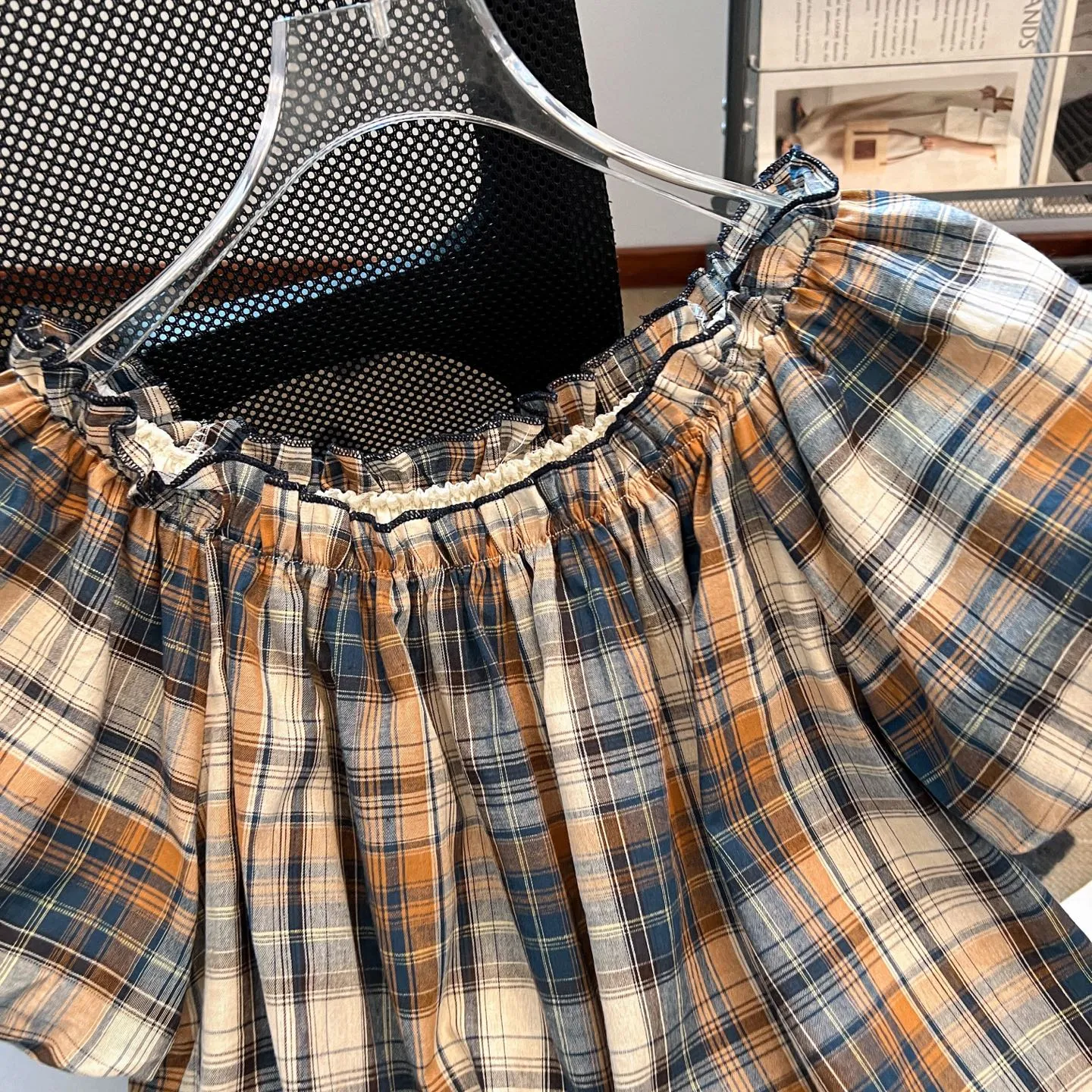 バーバリープリント半袖Tシャツオレンジチェック - 画像 (4)