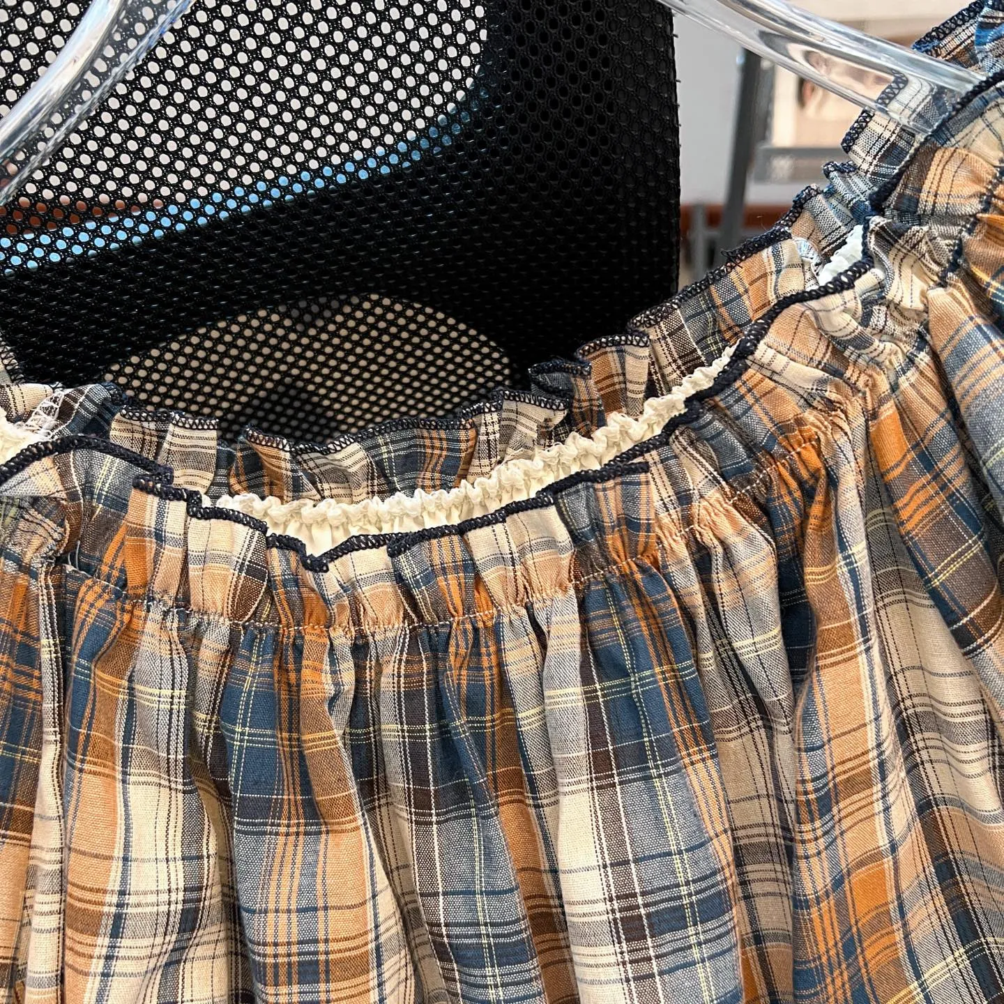 バーバリープリント半袖Tシャツオレンジチェック - 画像 (5)