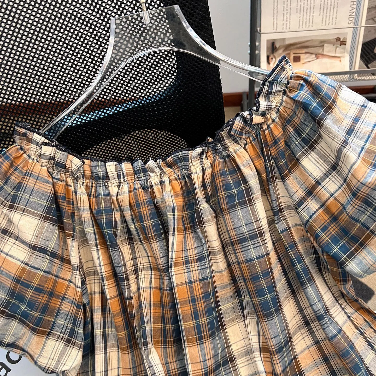 バーバリープリント半袖Tシャツオレンジチェック - 画像 (8)