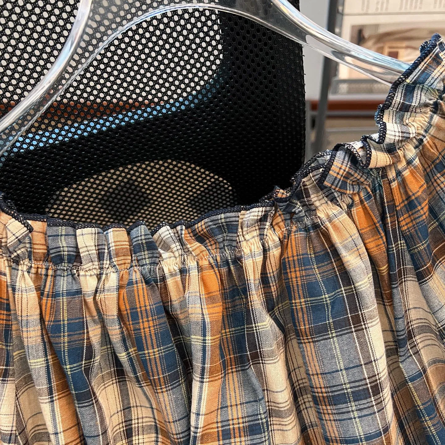 バーバリープリント半袖Tシャツオレンジチェック - 画像 (9)