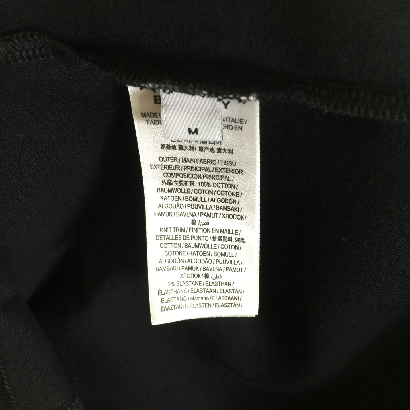 BURBERRY 2025ss ブラック刺繍Tシャツ - 画像 (7)