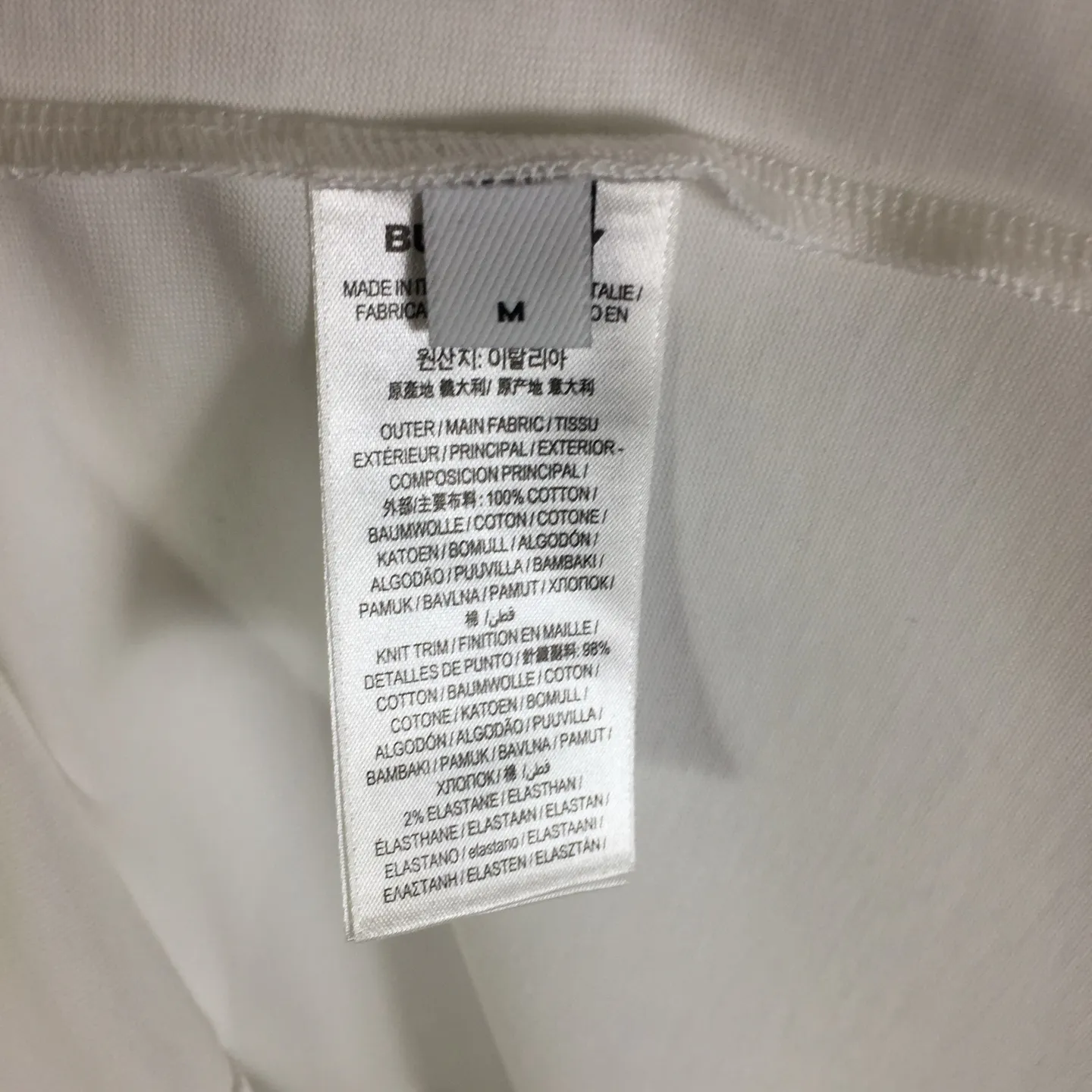 BURBERRY 2025ss 白刺繍Tシャツ S-XXL - 画像 (7)