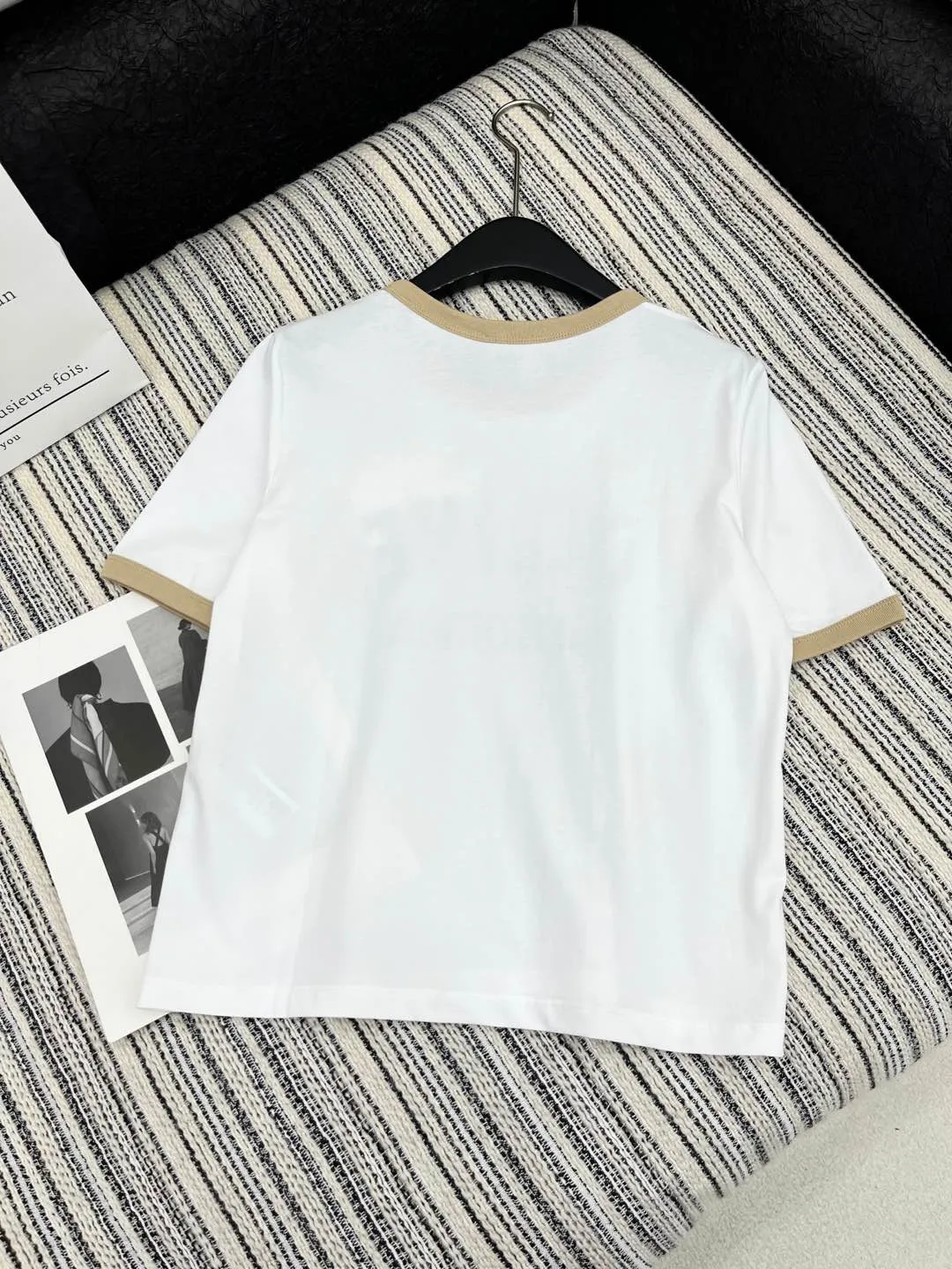 CELINE新作白黒プリント半袖Tシャツ - 画像 (7)