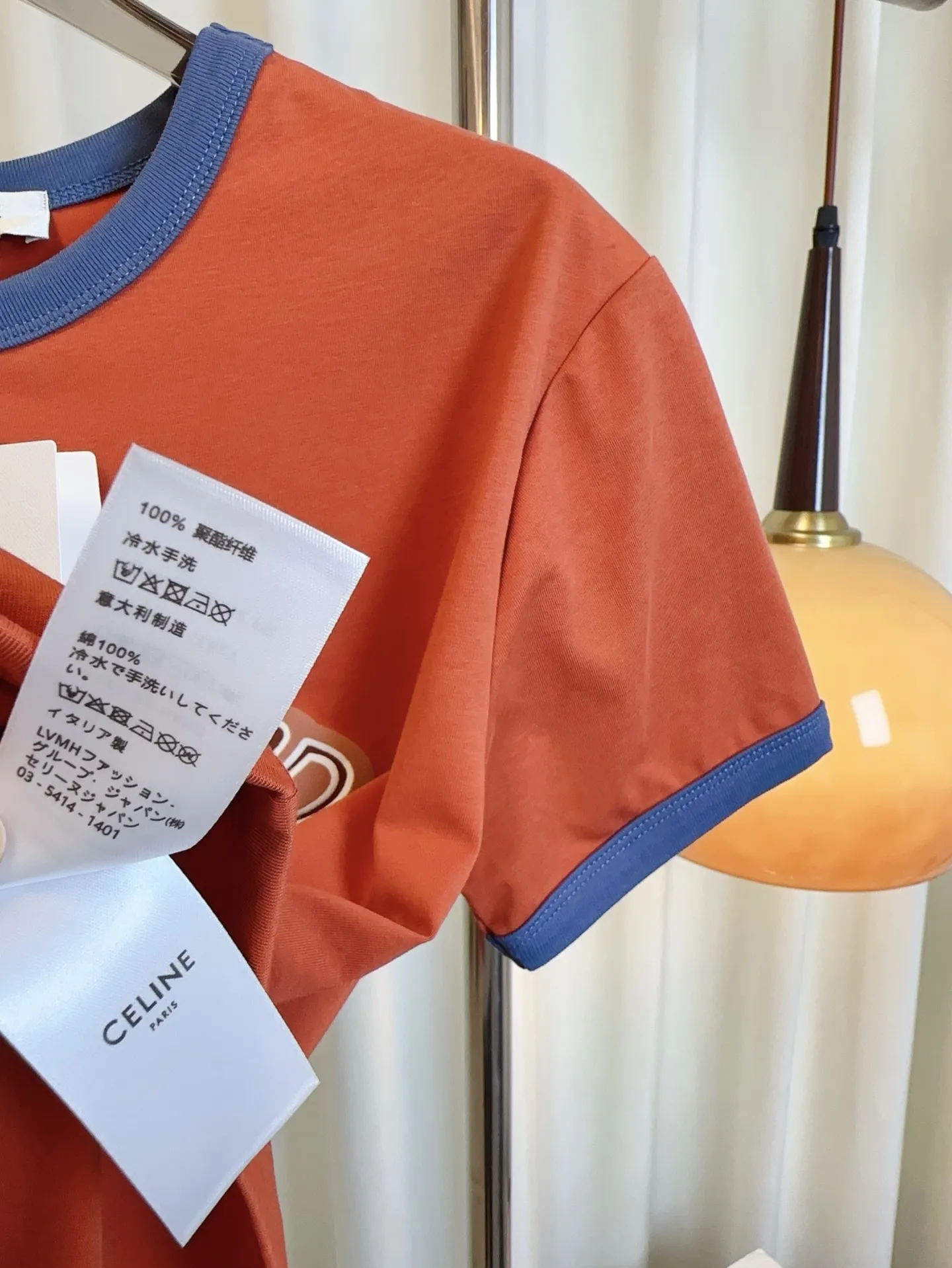 CELINE新作オレンジロゴ半袖Tシャツ - 画像 (10)