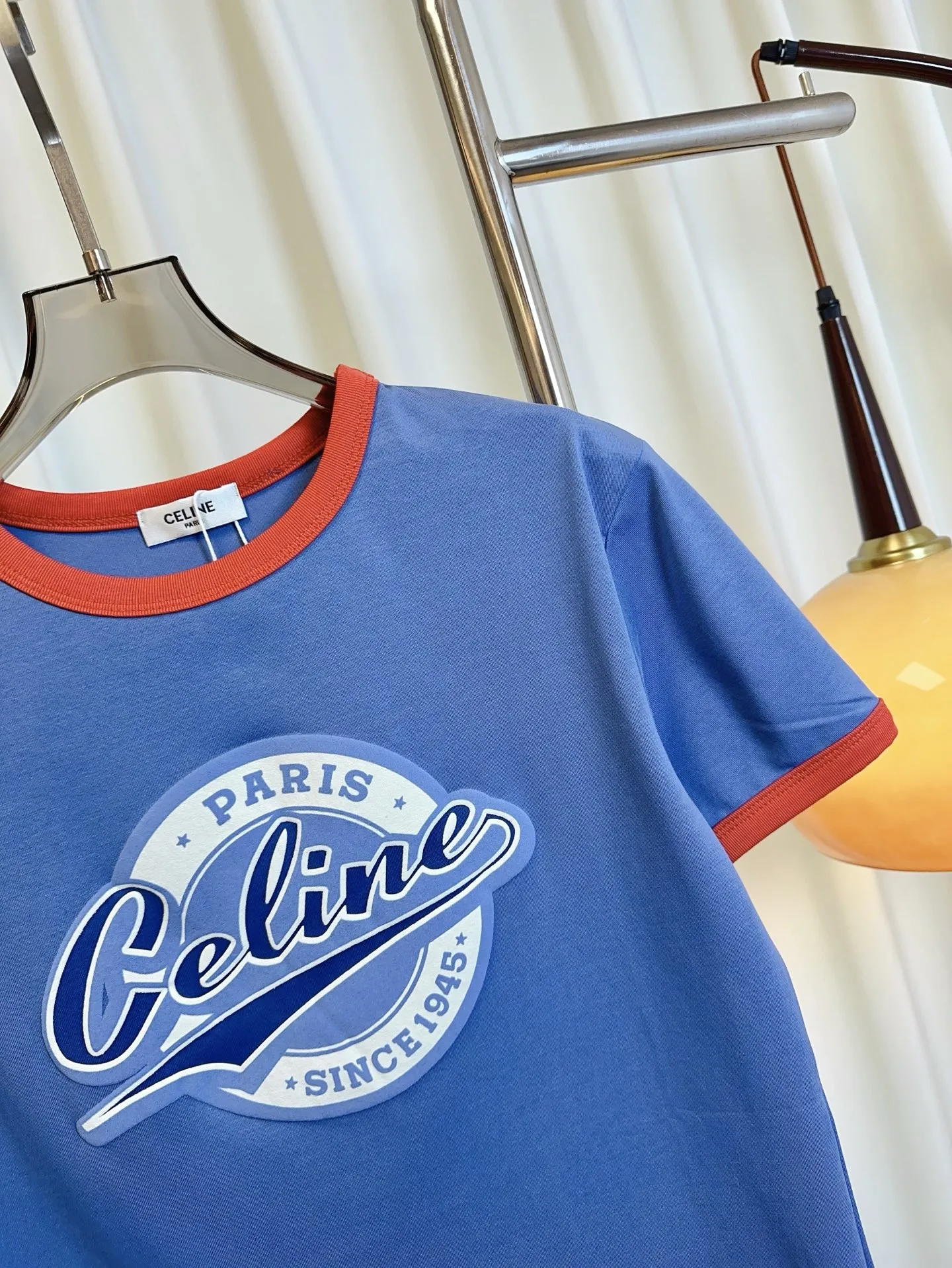 CELINE新作ブルー半袖Tシャツ - 画像 (9)