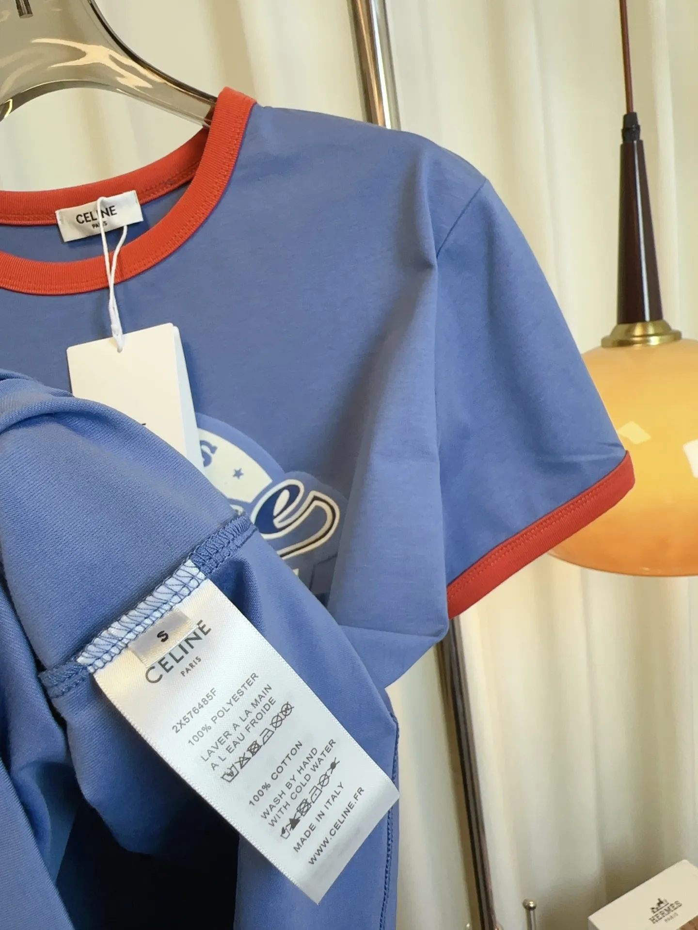 CELINE新作ブルー半袖Tシャツ - 画像 (10)