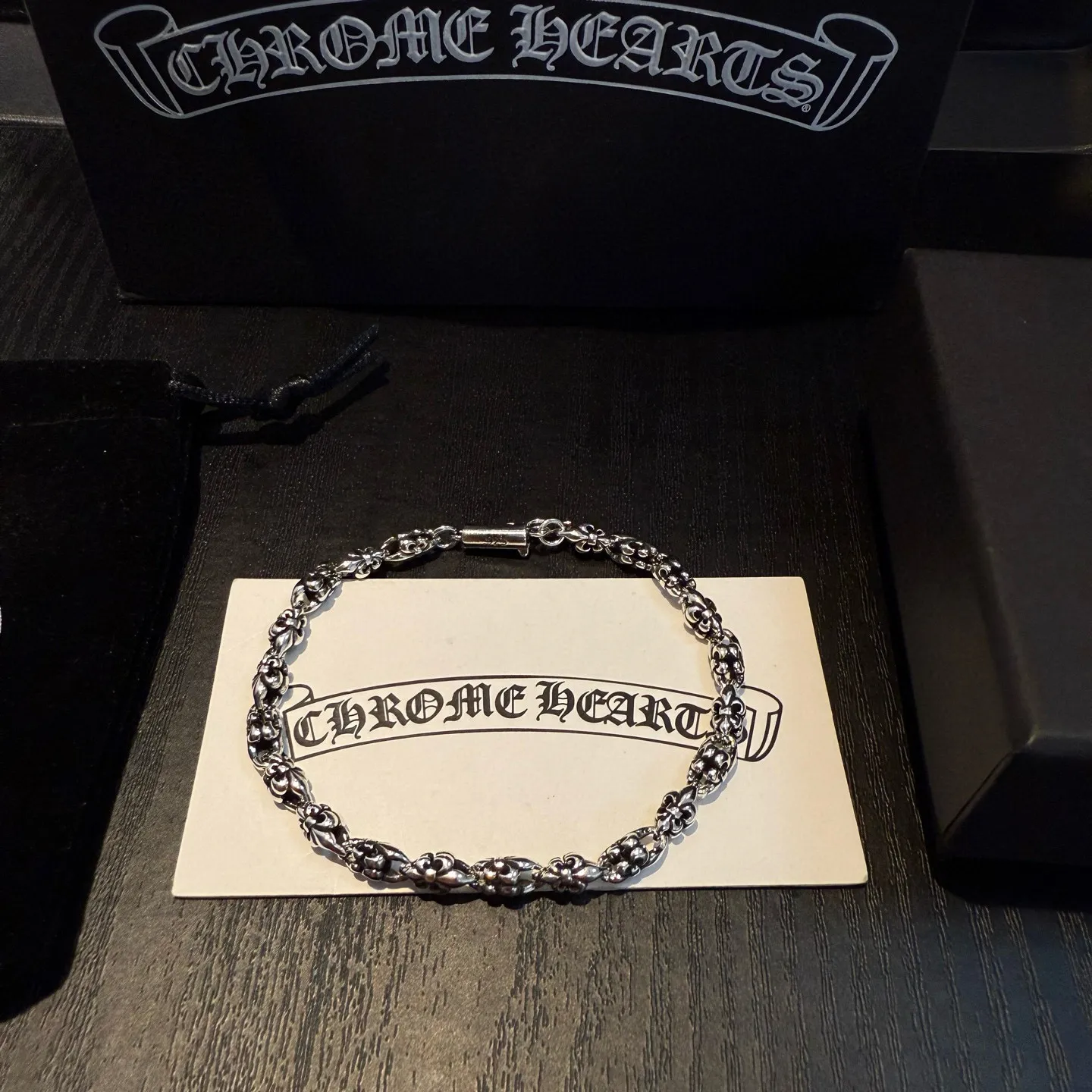 Chrome Hearts シルバー クロスブレスレット - 画像 (9)