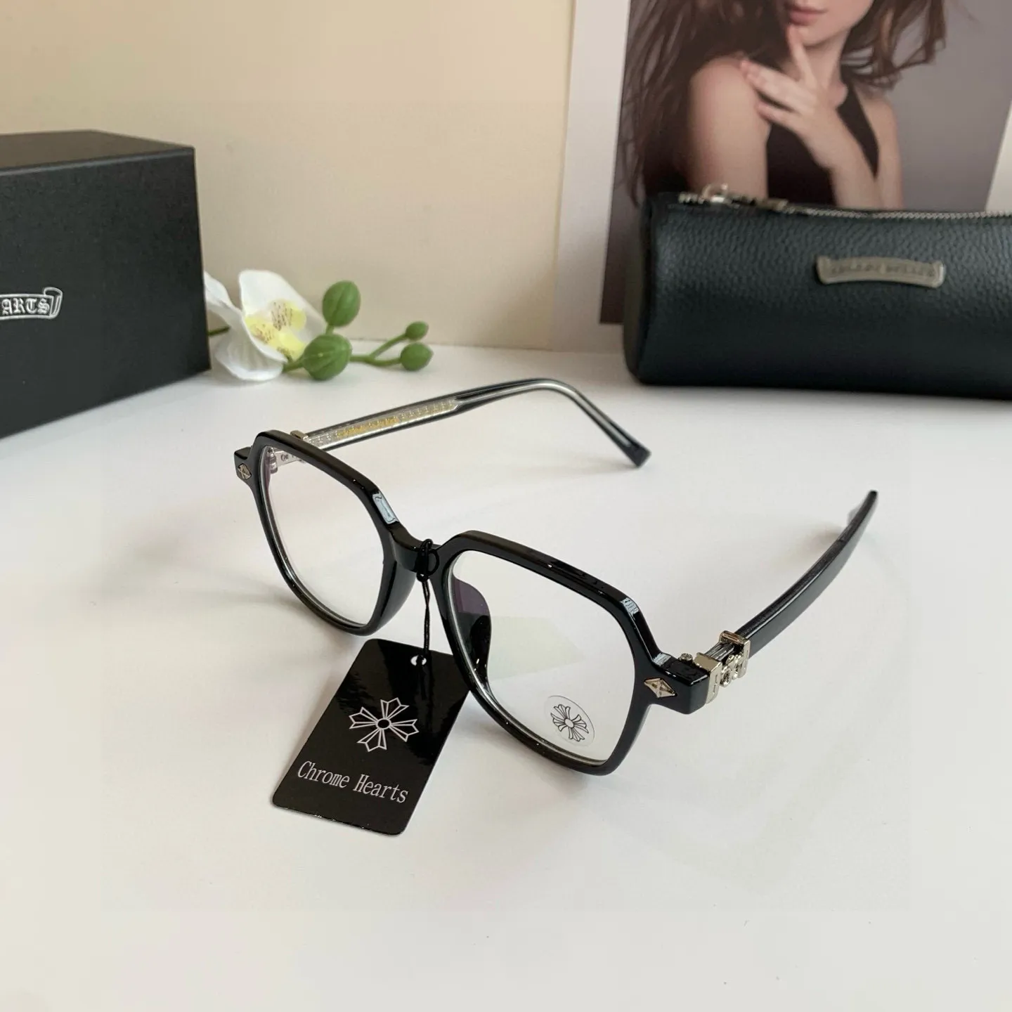 Chrome Hearts ブラック 欧米風スクエア - 画像 (3)