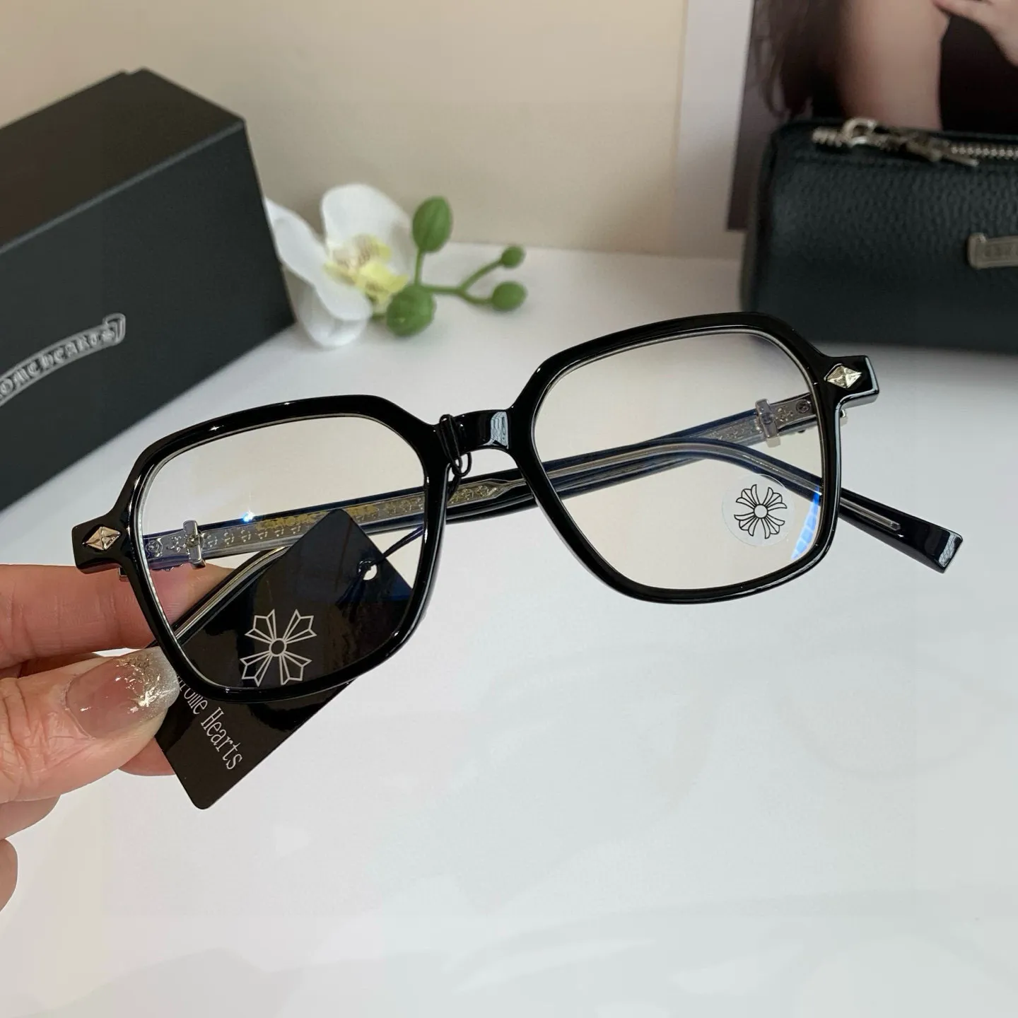 Chrome Hearts ブラック 欧米風スクエア - 画像 (4)