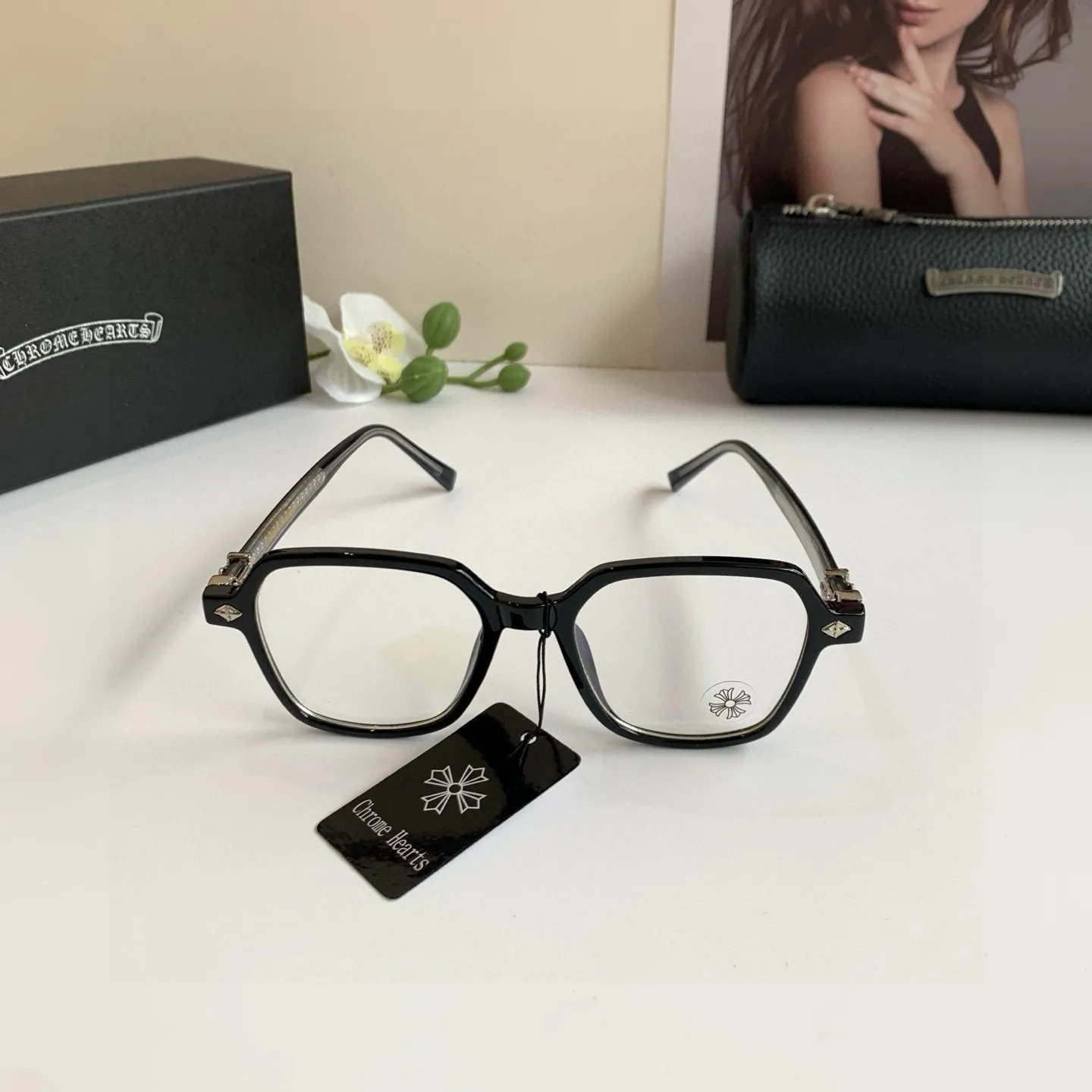 Chrome Hearts ブラック 欧米風スクエア - 画像 (5)