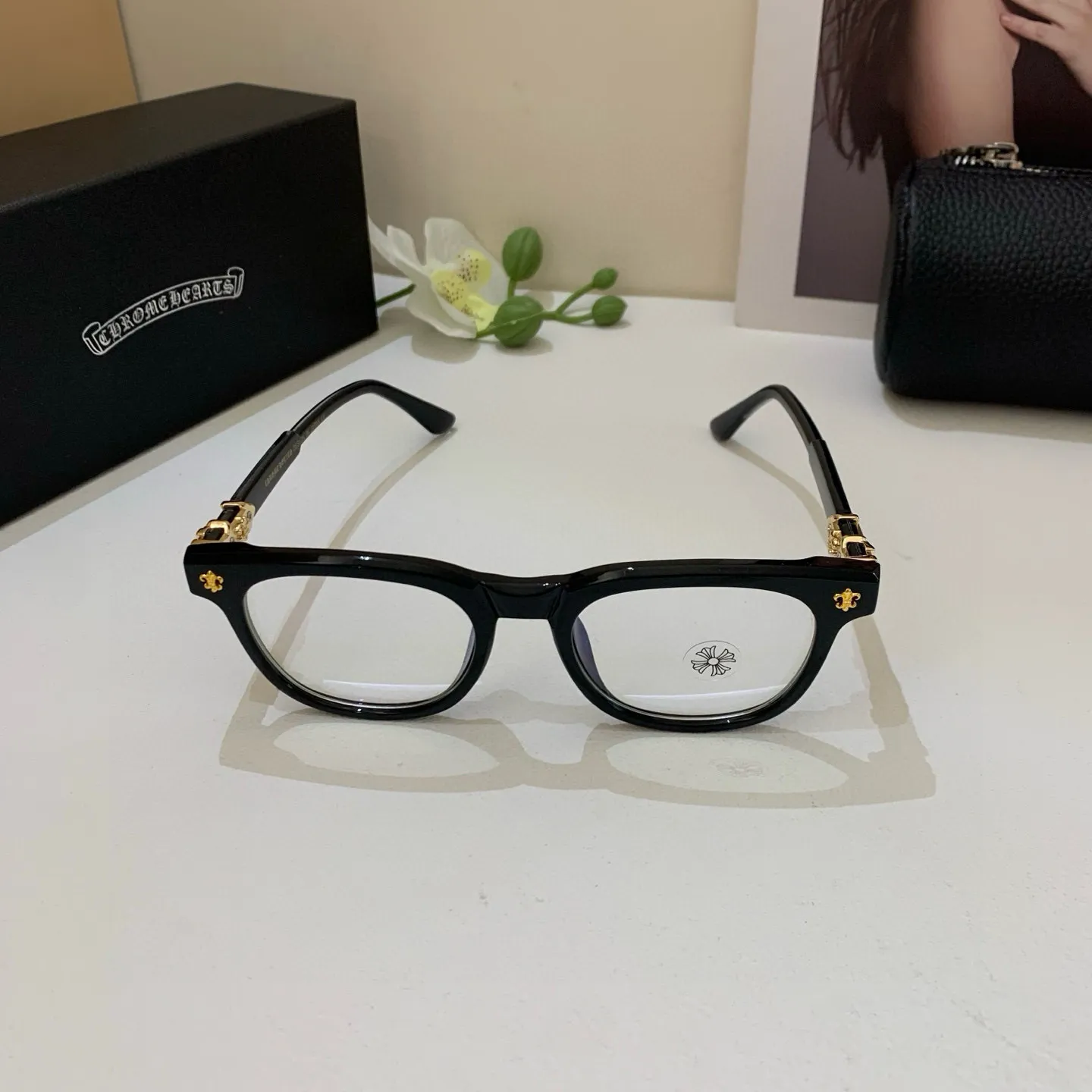 Chrome Hearts 2025新作ブラックスクエアメガネ - 画像 (5)