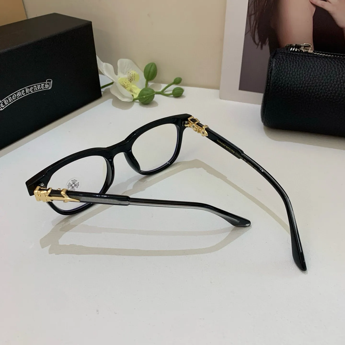 Chrome Hearts 2025新作ブラックスクエアメガネ - 画像 (7)