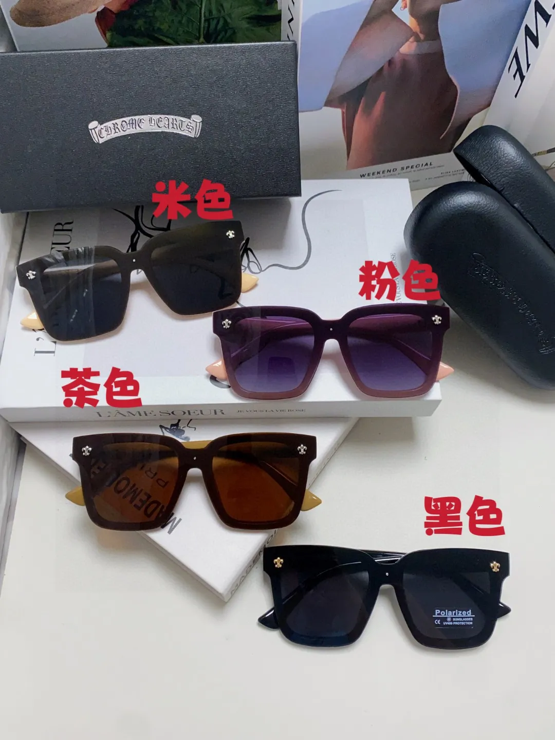 Chrome Hearts ブラック偏光サングラス - 画像 (11)