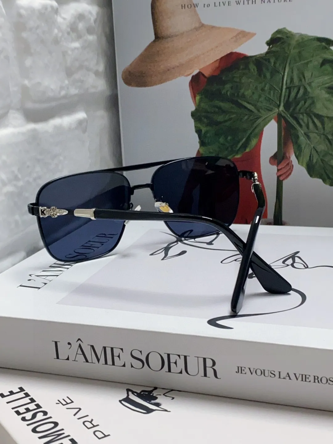 Chrome Hearts クロムハーツ ブラック ポリゴンサングラス - 画像 (4)