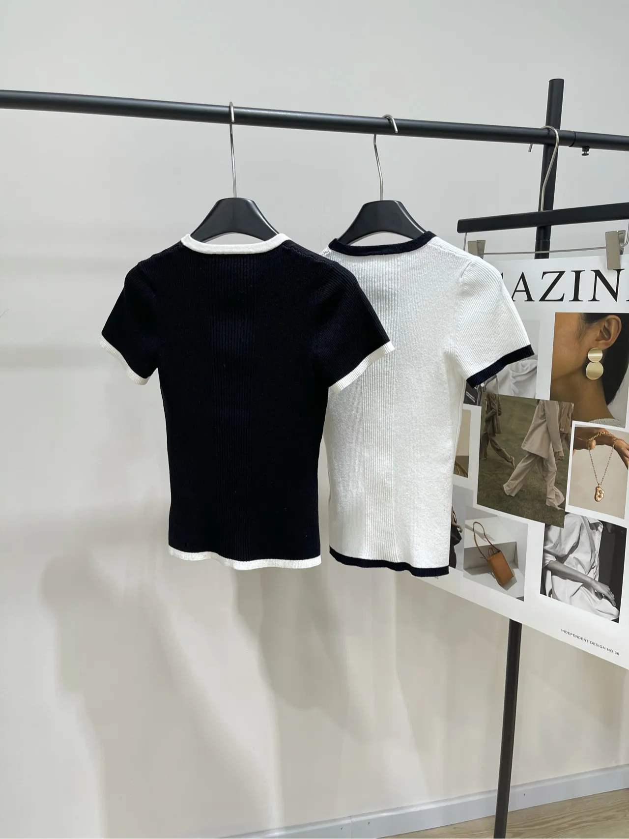 CHANEL新作黒白レースブレスレットTシャツ - 画像 (10)