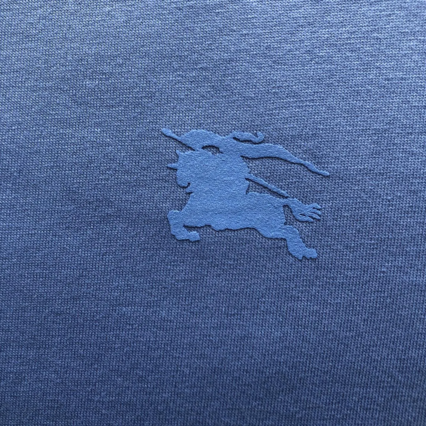 Burberry ブルー馬術騎士徽章コットンTシャツ - 画像 (6)