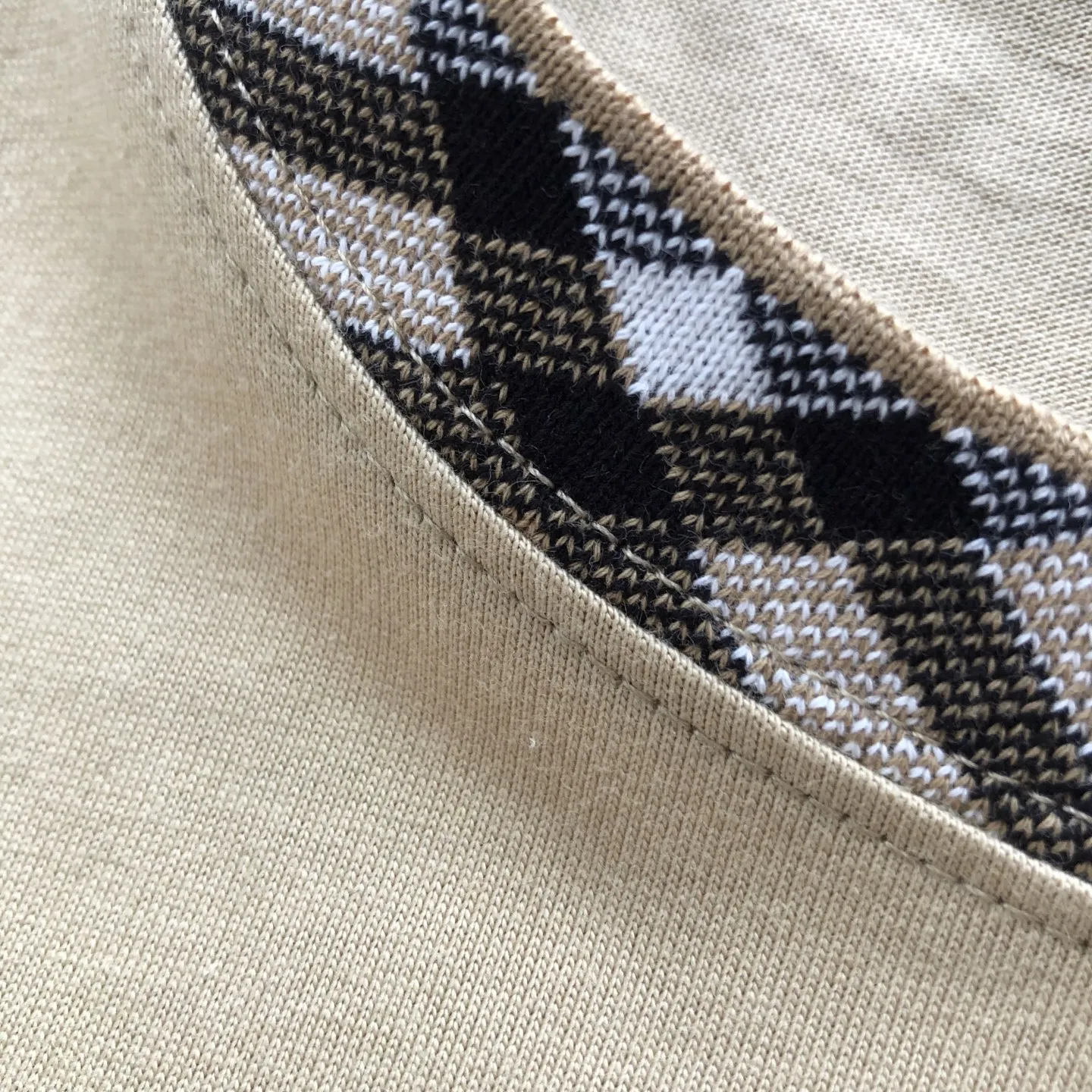 Burberry ベージュ 25チェックネックTシャツ - 画像 (7)