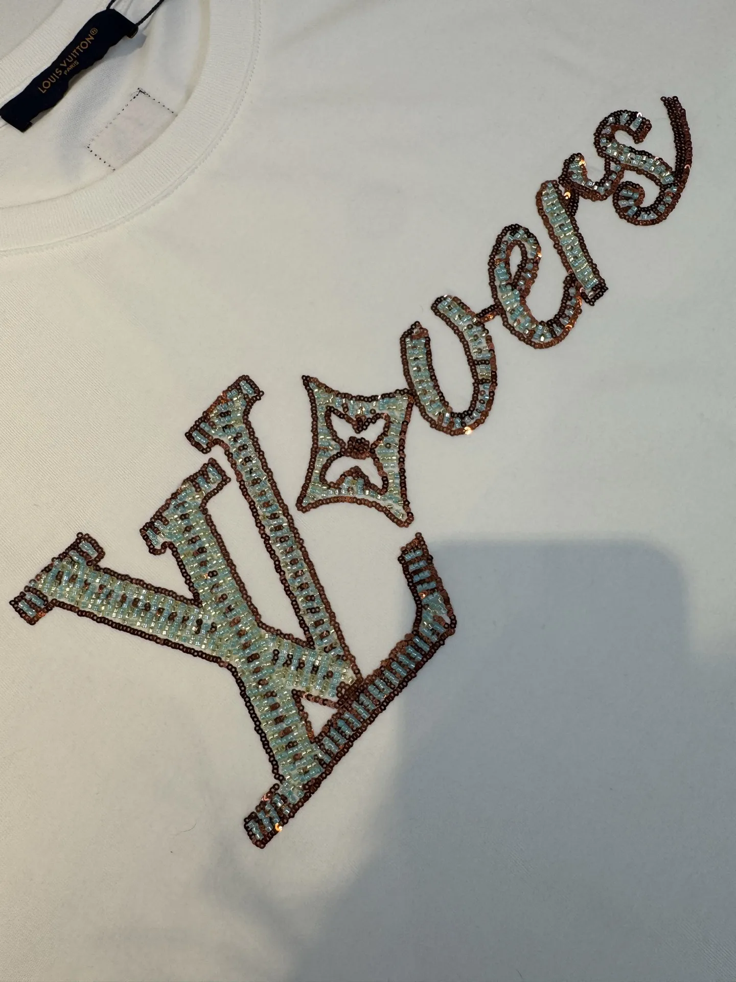 LOUIS VUITTON 白 24SS字母短袖T恤 - 画像 (6)