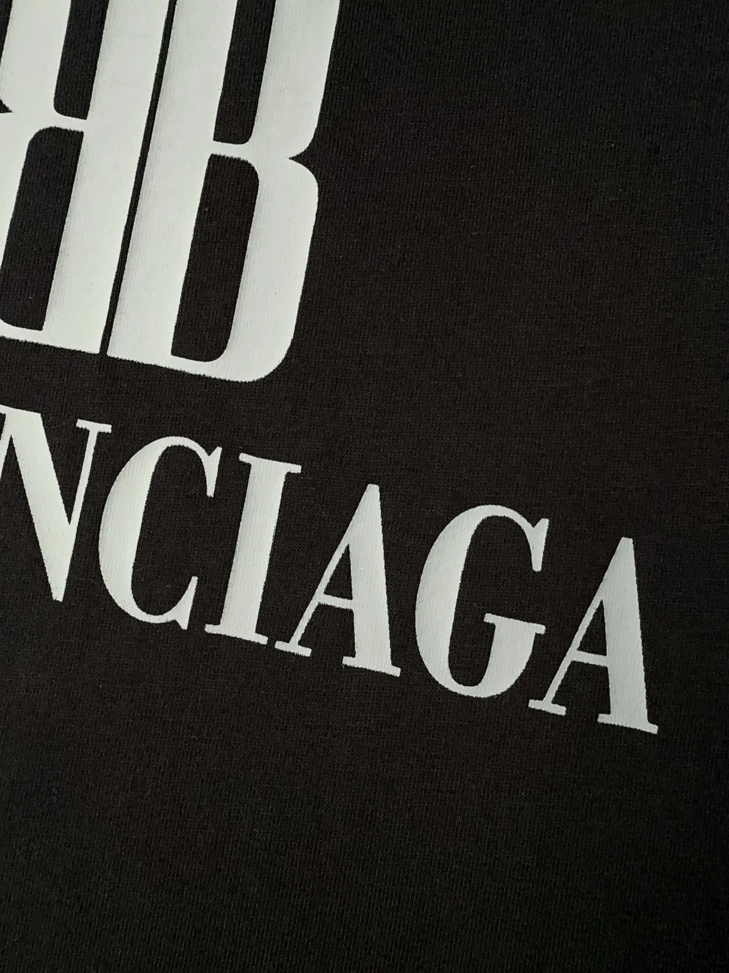 Balenciaga ブラックBBプリントTシャツ - 画像 (5)