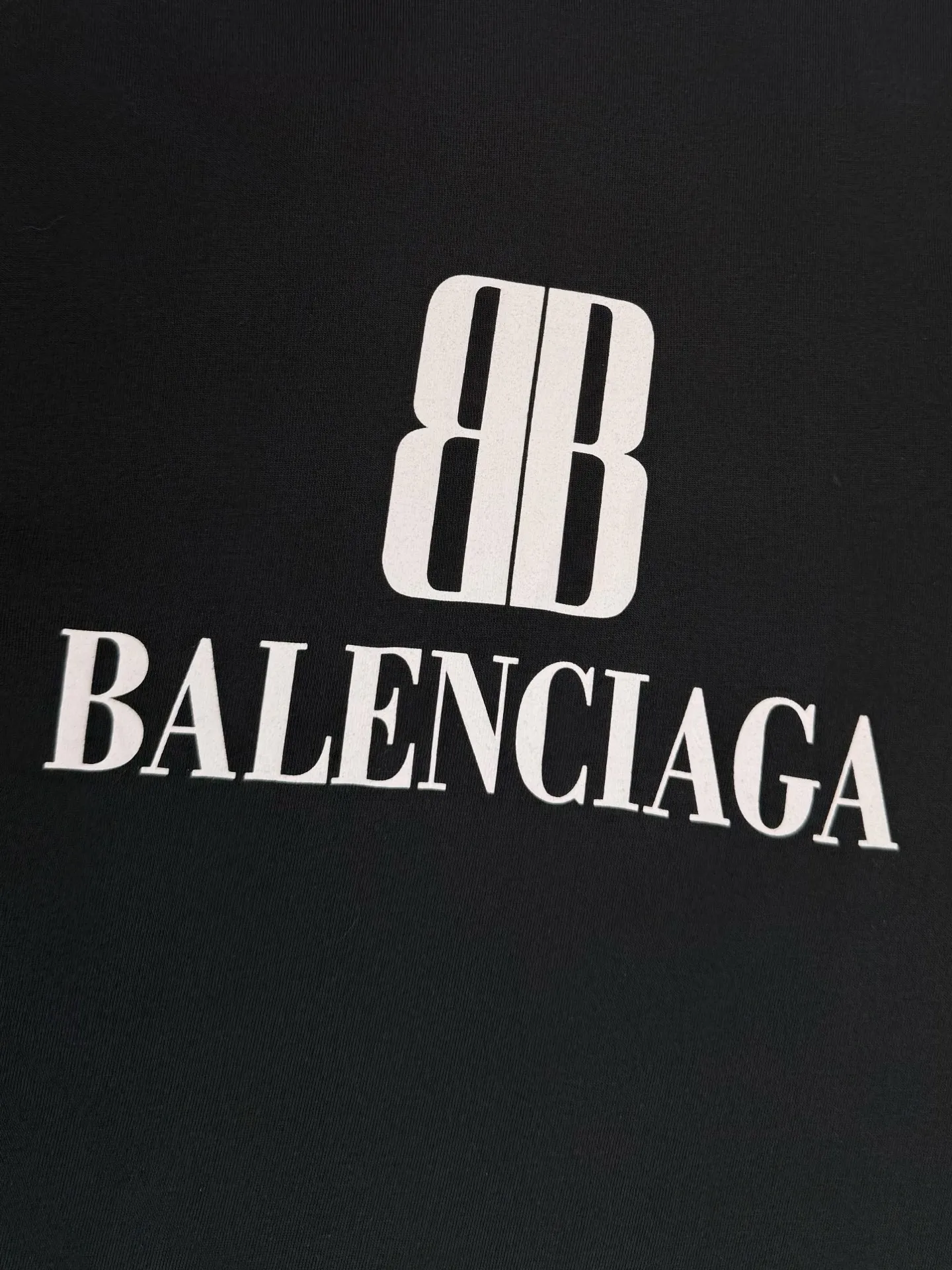 Balenciaga ブラックBBプリントTシャツ - 画像 (9)