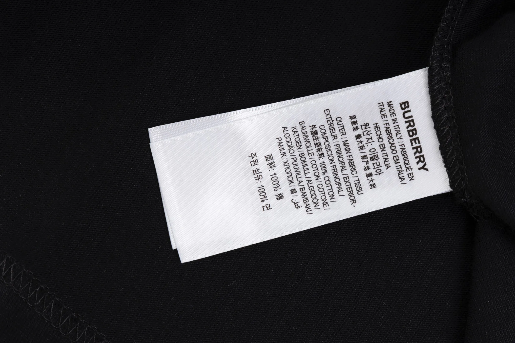 BURBERRY 黒 馬術クロスステッチTシャツ - 画像 (9)