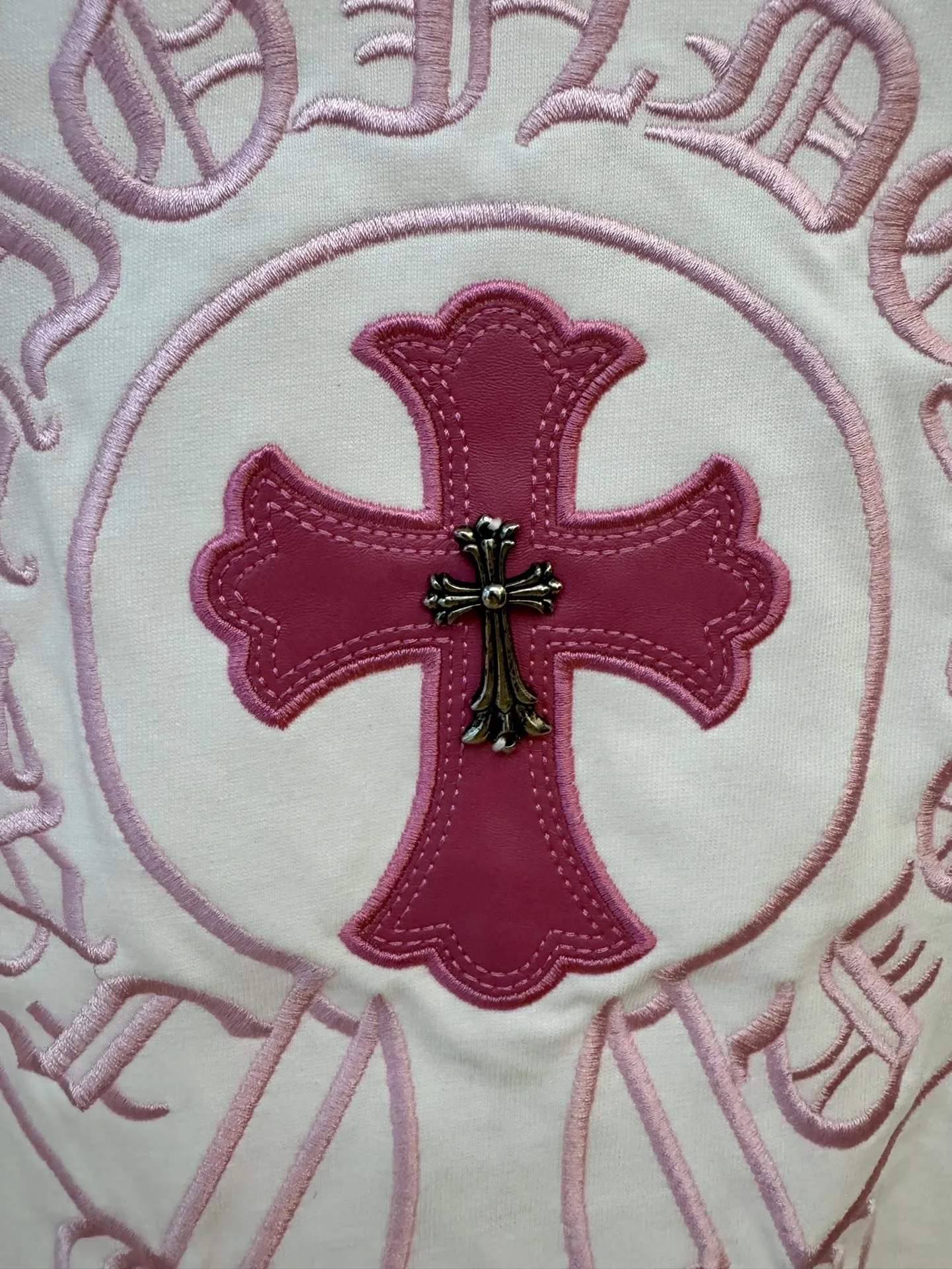 Chromehearts新作白クロスロゴ半袖Tシャツ - 画像 (7)