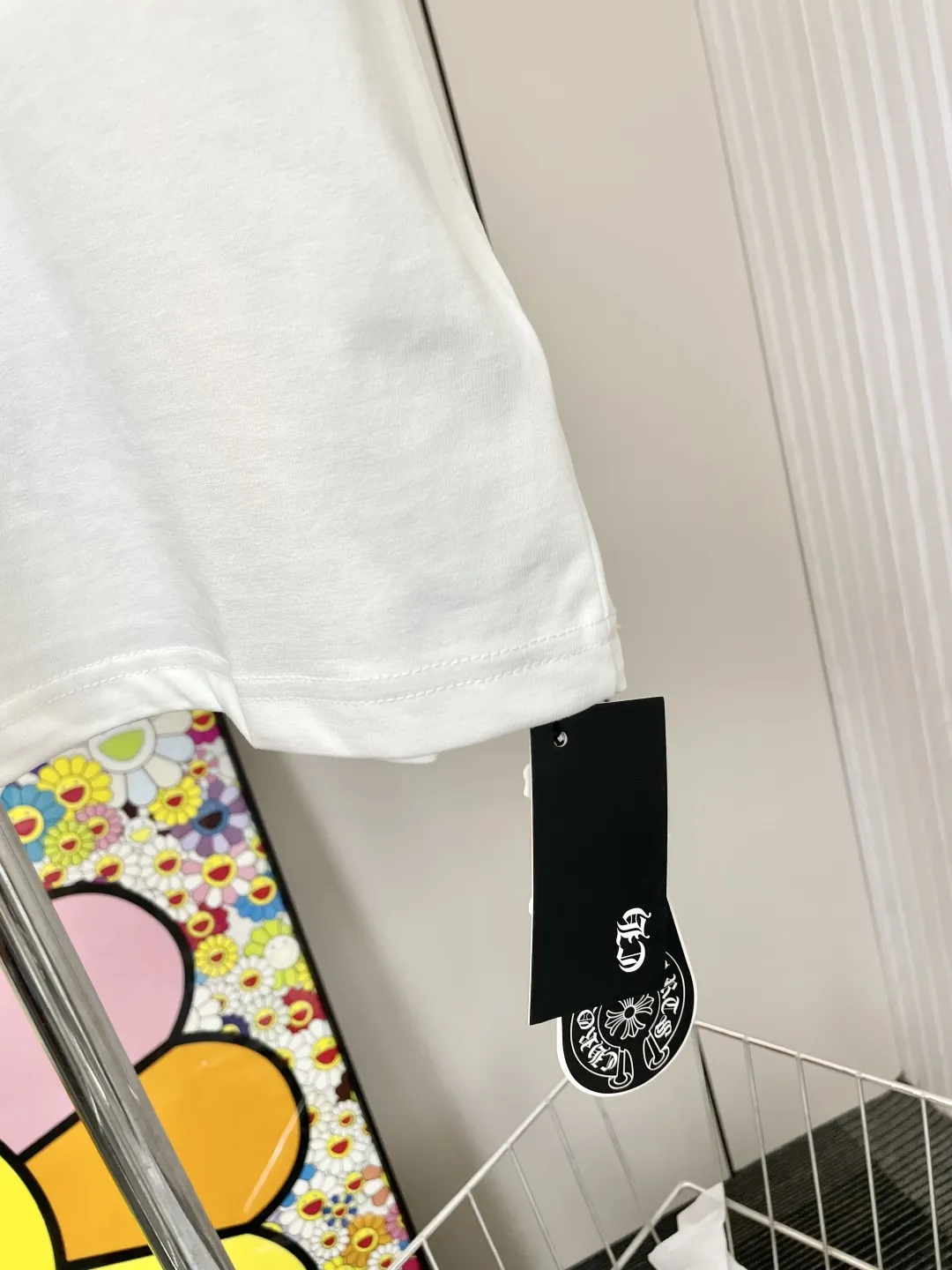 CHROME HEARTS 新作白半袖Tシャツ クロス刺繍 - 画像 (6)